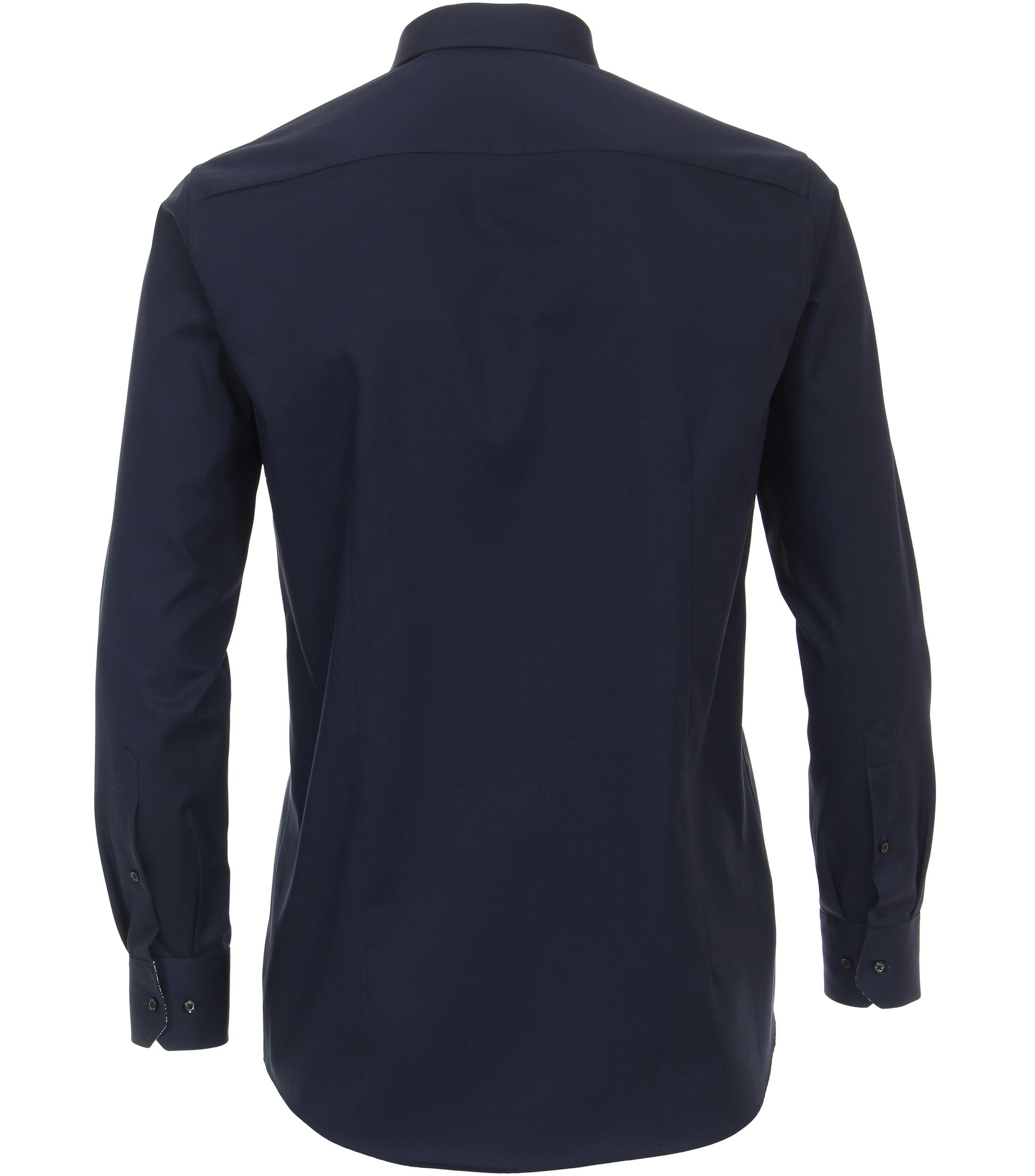 Ein Businesshemd im uni Muster in der Farbe Dunkelblau