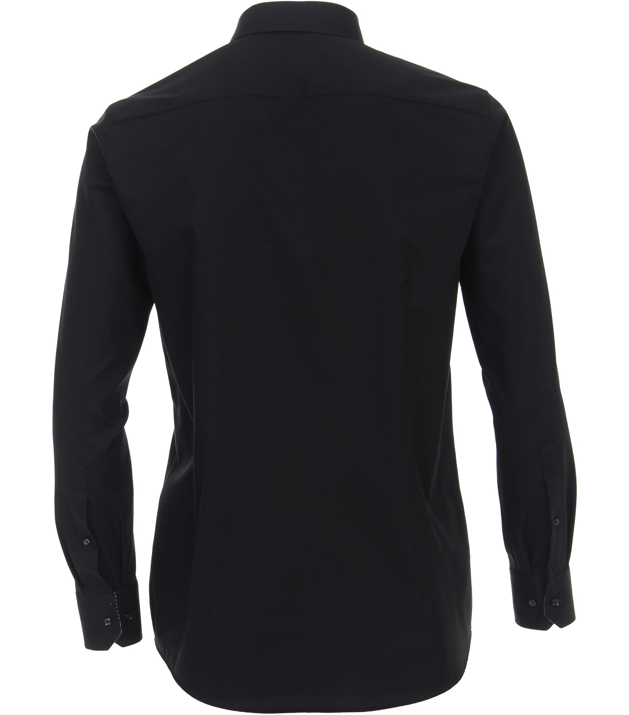 Ein Businesshemd im uni Muster in der Farbe Schwarz