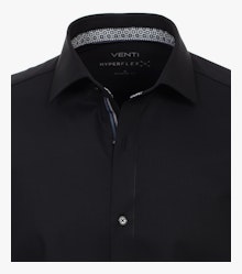 Ein Businesshemd im uni Muster in der Farbe Schwarz