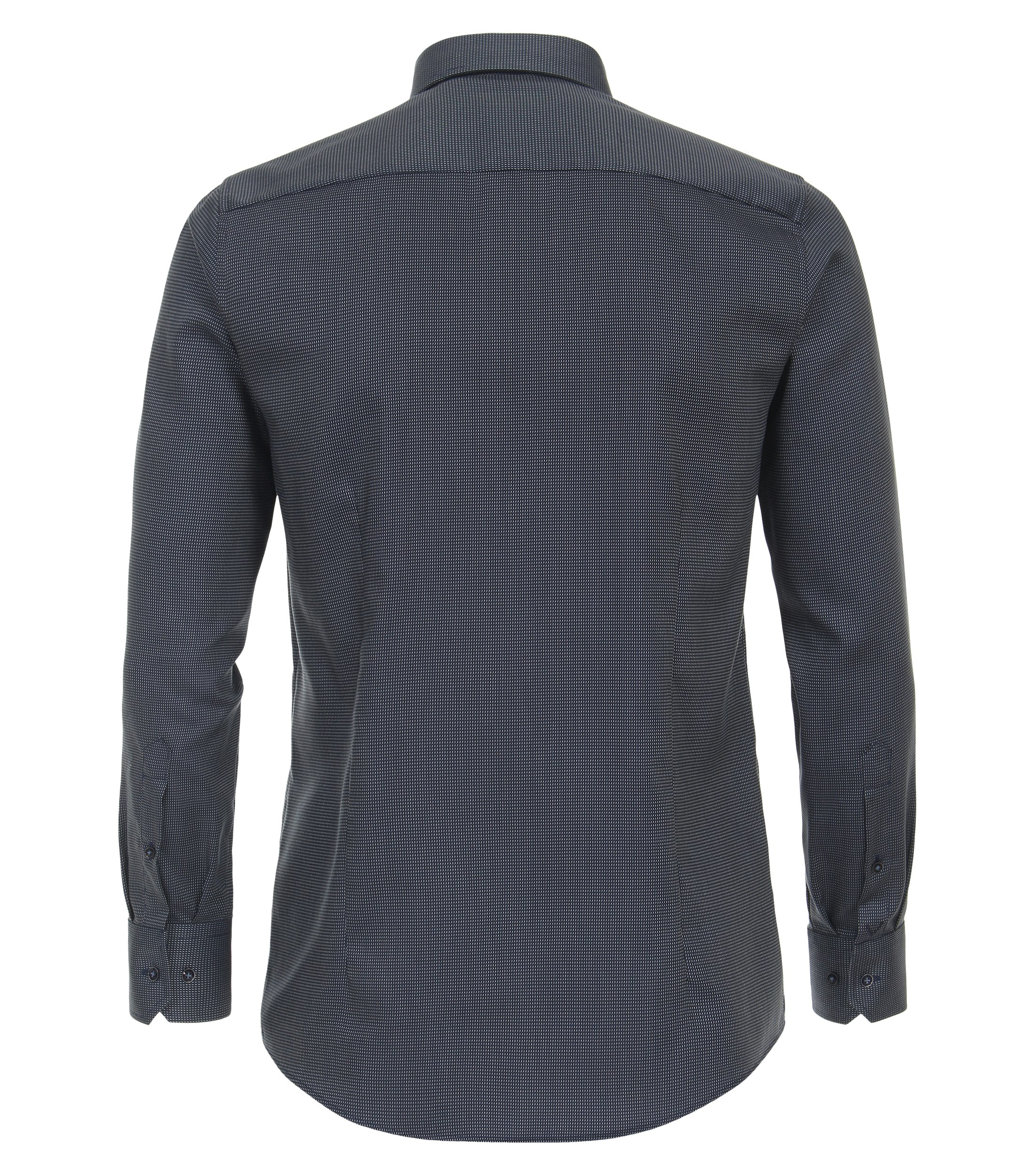 Ein Businesshemd im uni Muster in der Farbe mittleres Dunkelblau