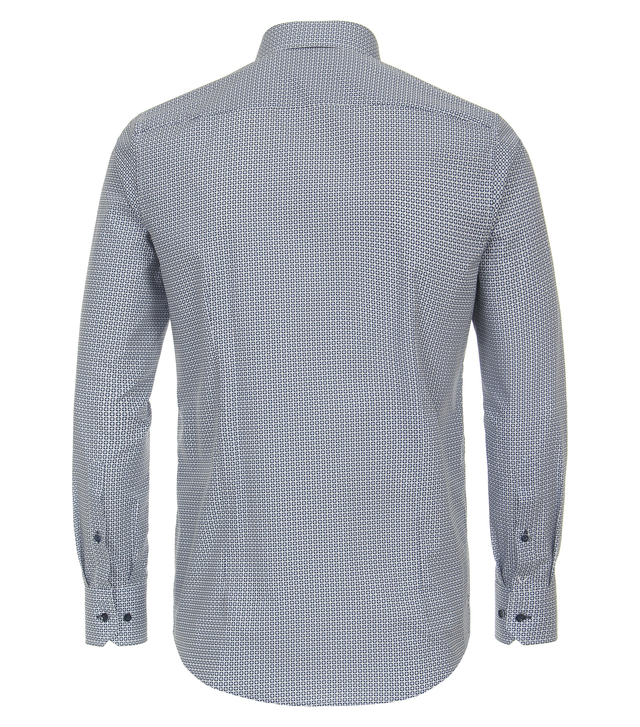 Ein Businesshemd im Print Muster in der Farbe Mittelblau