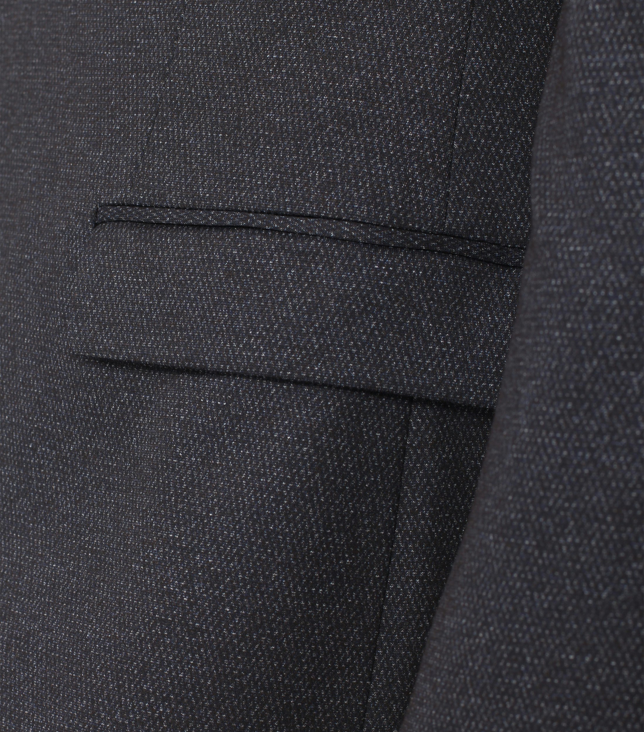 Ein Sakko im uni Muster in der Farbe graues Dunkelblau