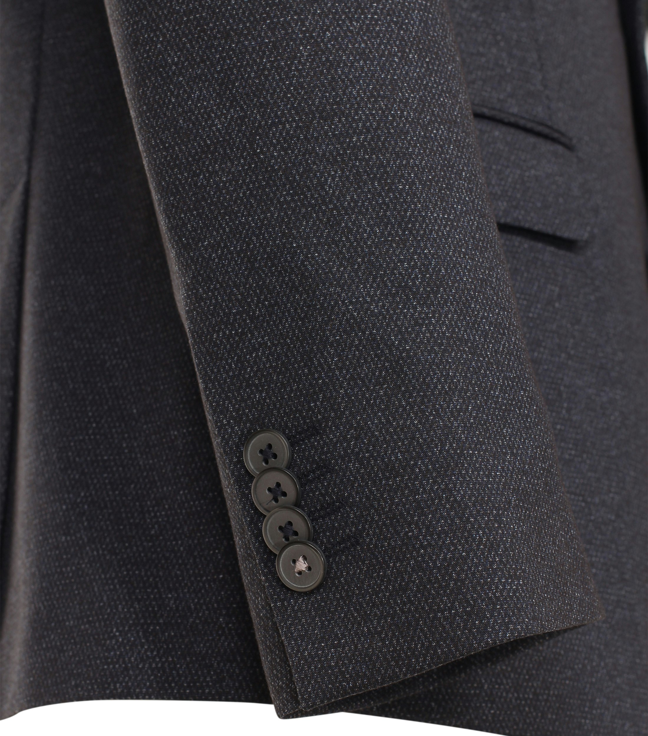 Ein Sakko im uni Muster in der Farbe graues Dunkelblau