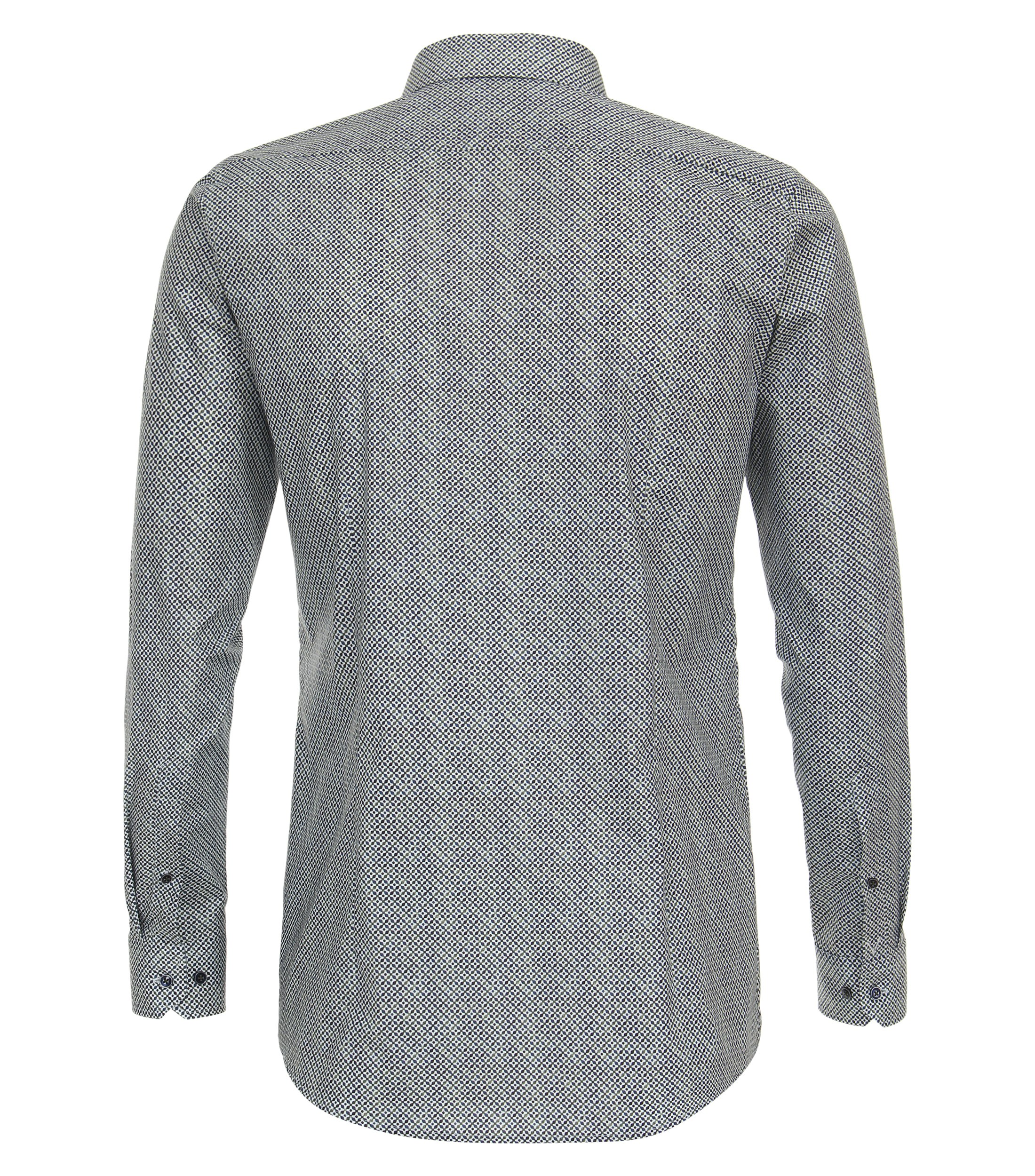 Ein Businesshemd im Print Muster in der Farbe Grün