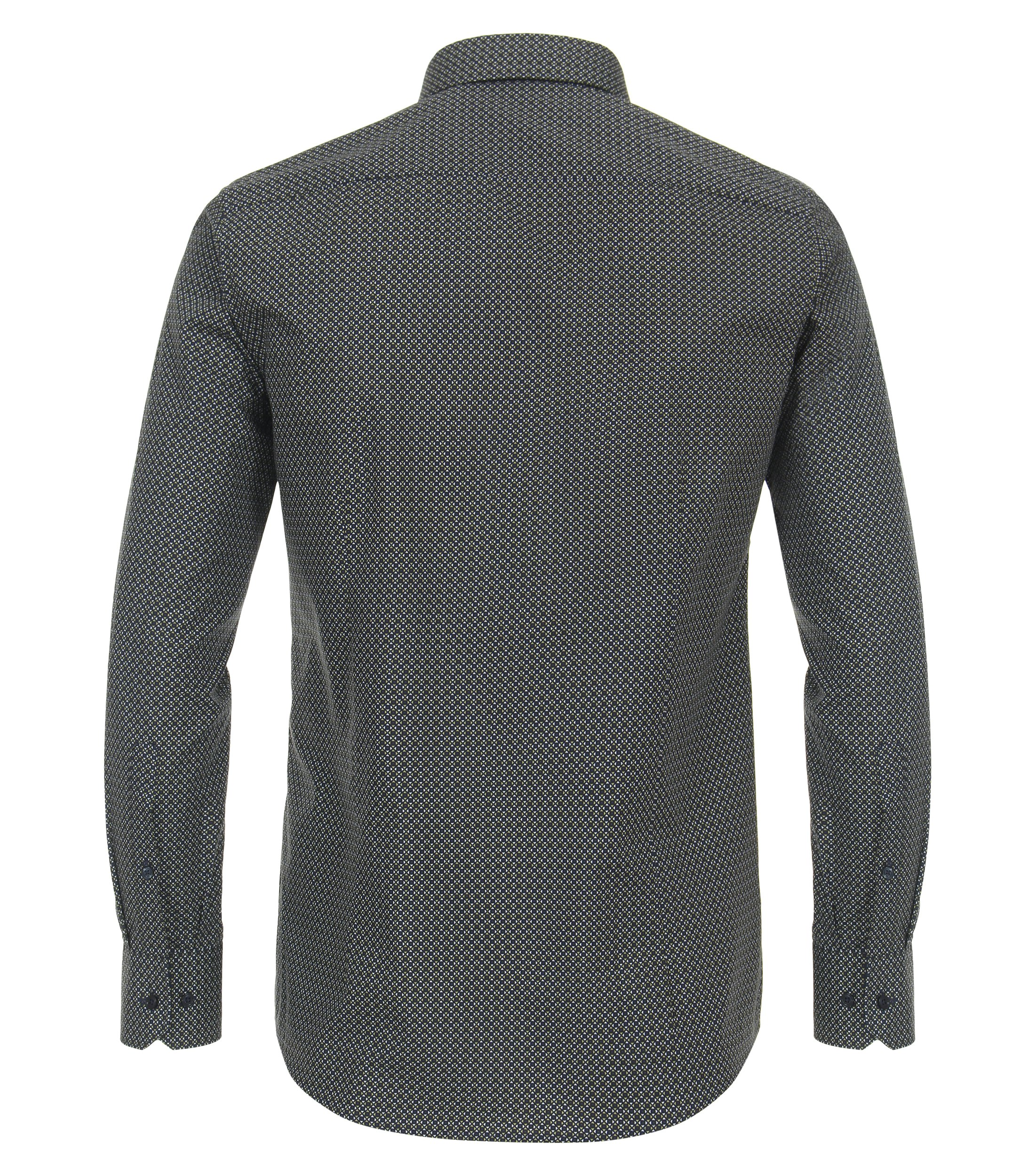 Ein Businesshemd im Print Muster in der Farbe Dunkelblau