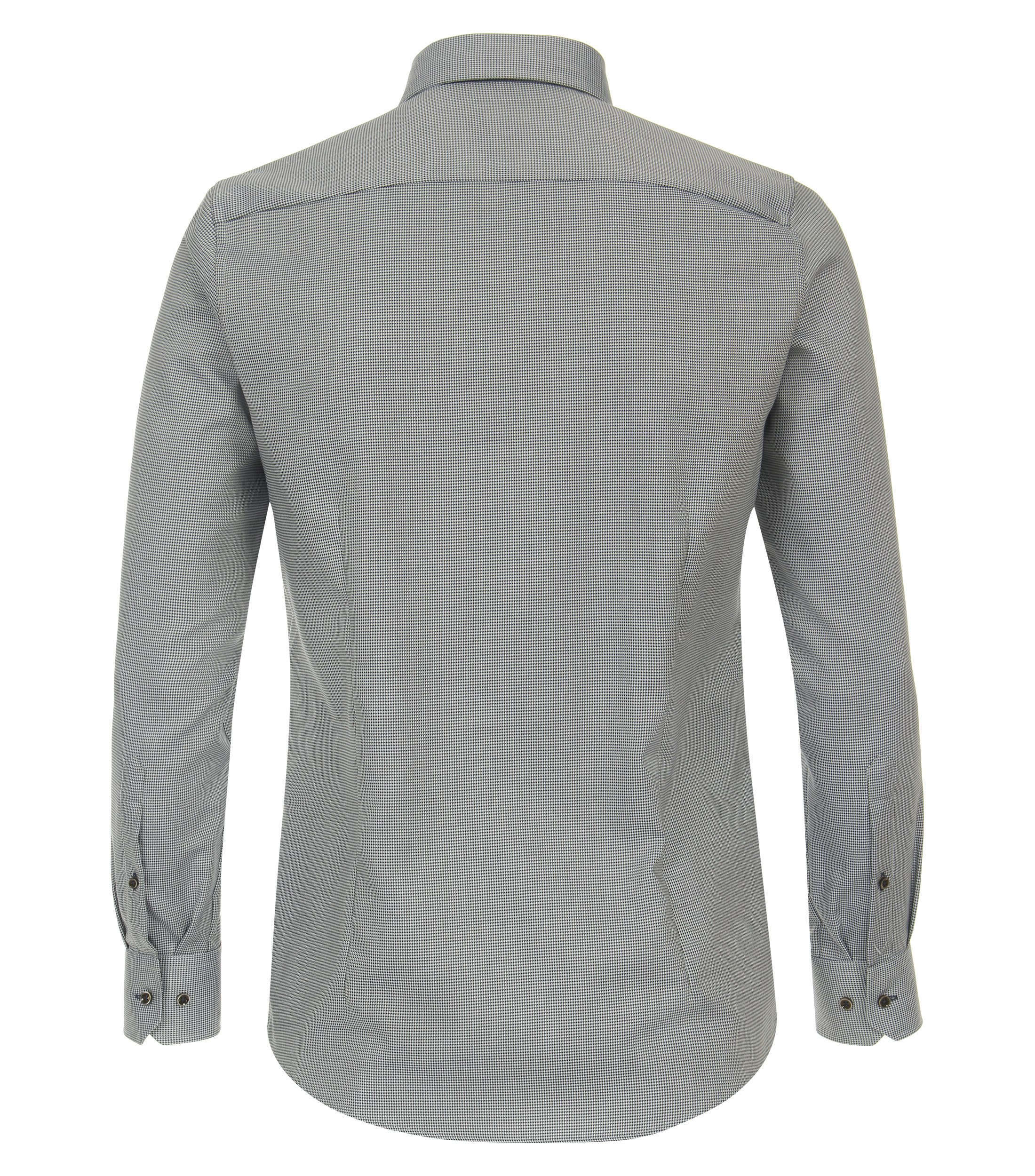 Ein Businesshemd im uni Muster in der Farbe Dunkelgrün