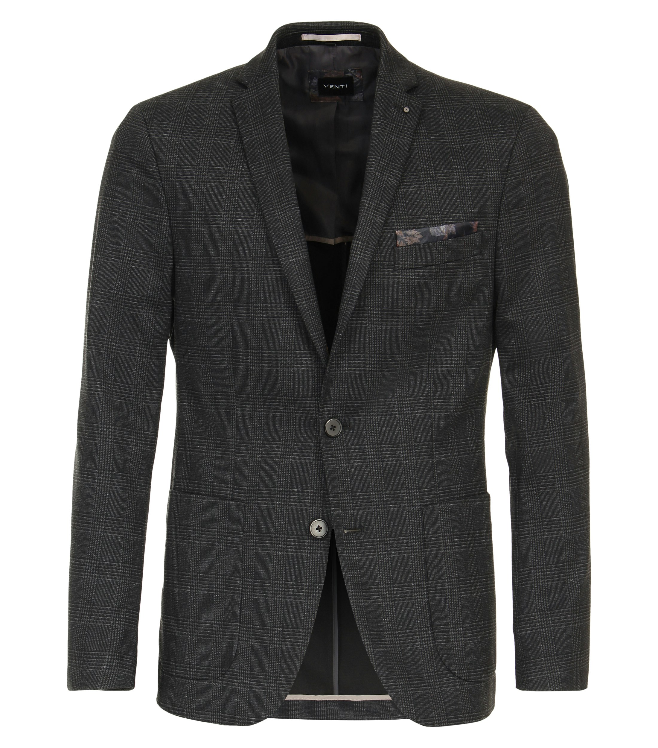 Ein Sakko im uni Muster in der Farbe Dunkelgrau