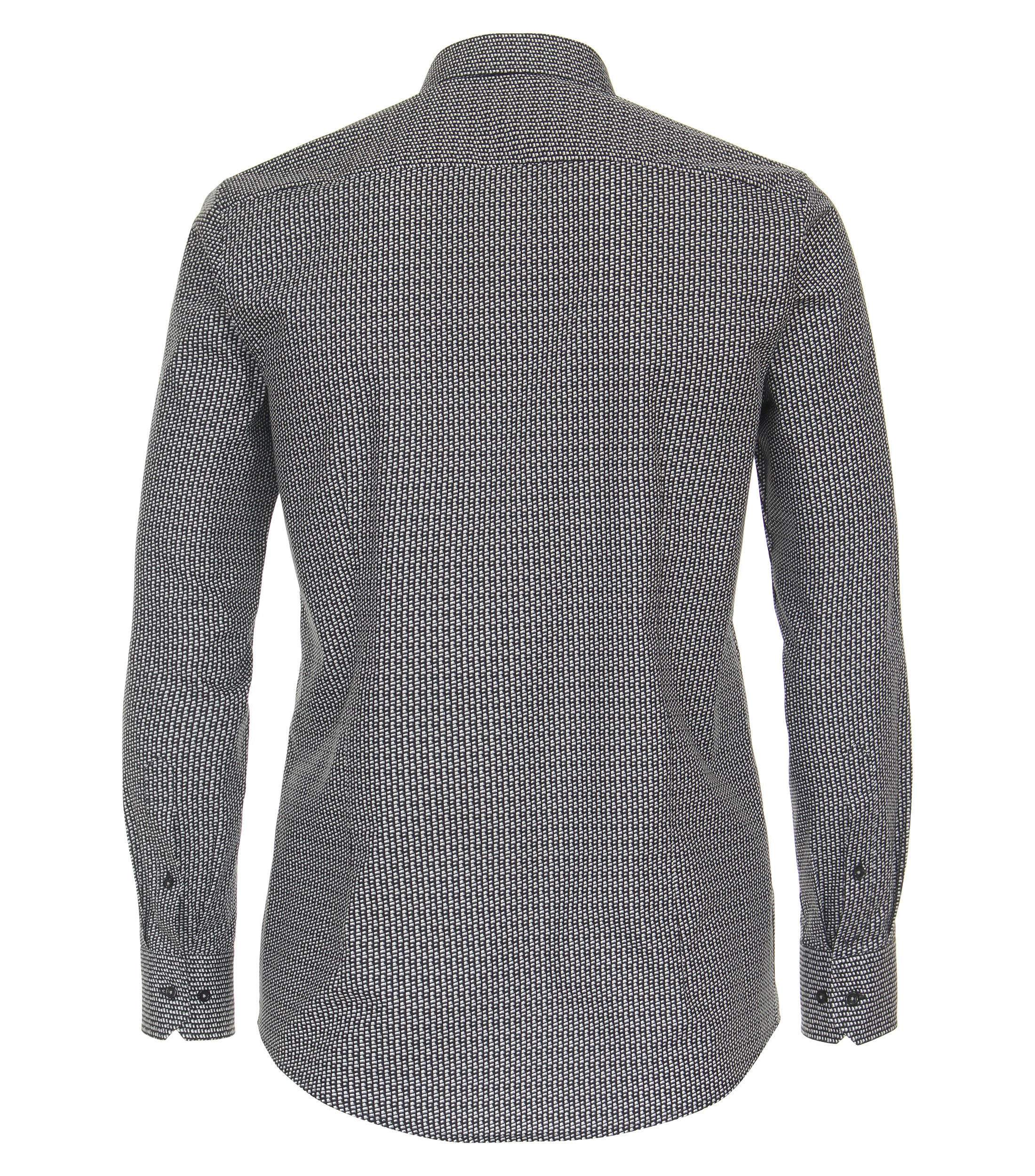 Ein Businesshemd im Print Muster in der Farbe Schwarz