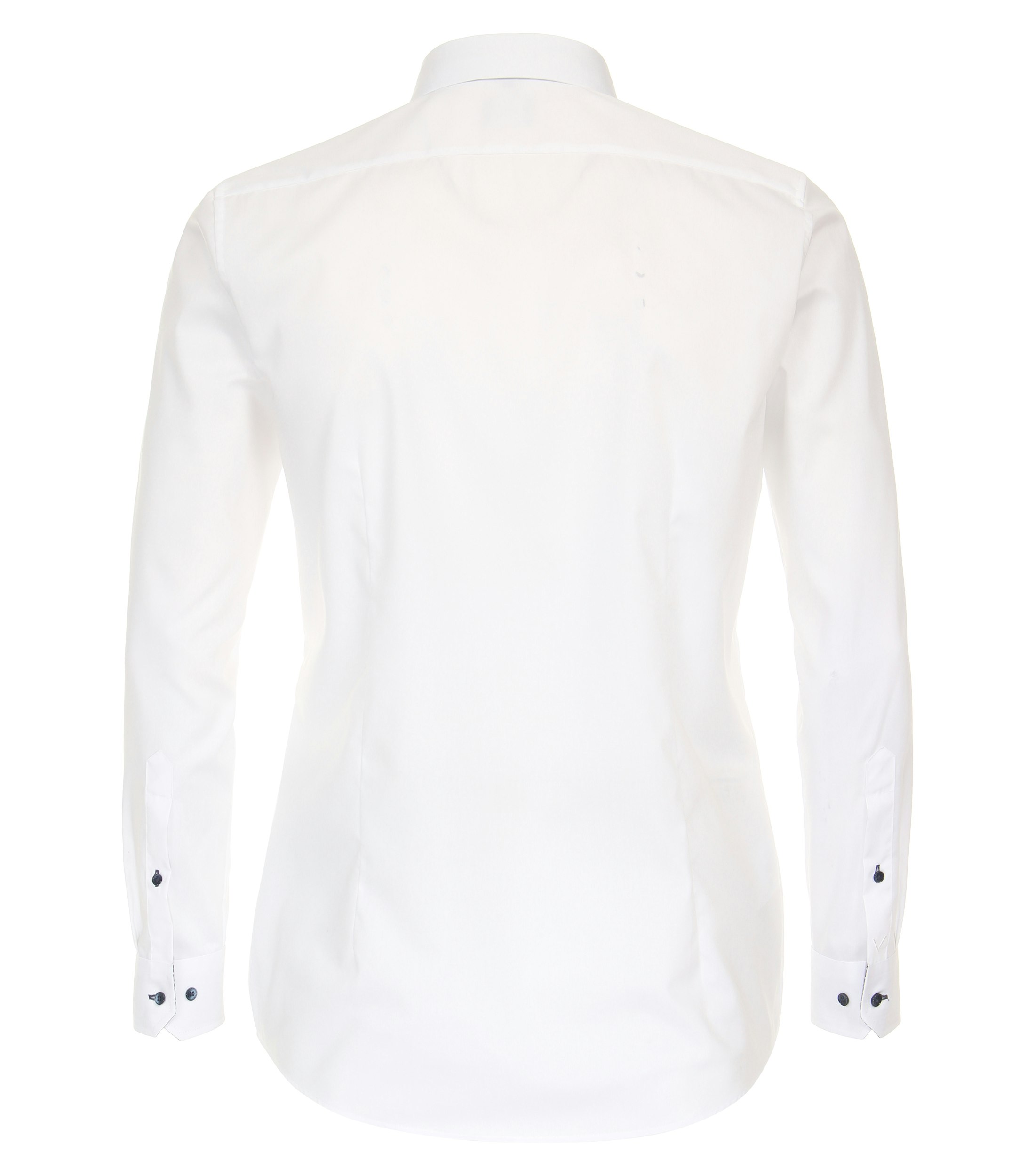 Ein Businesshemd im uni Muster in der Farbe Weiß