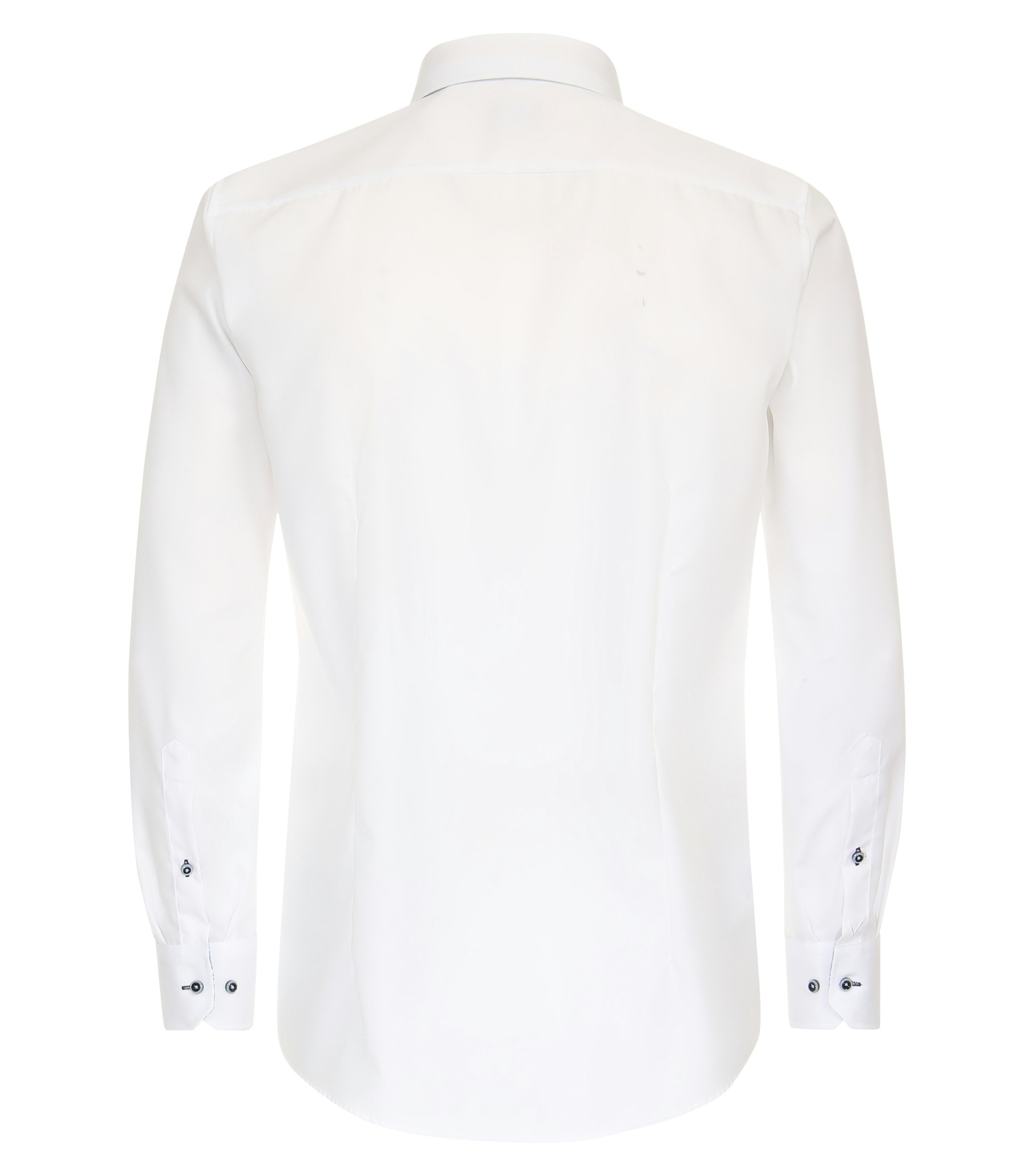 Ein Businesshemd im uni Muster in der Farbe Weiß