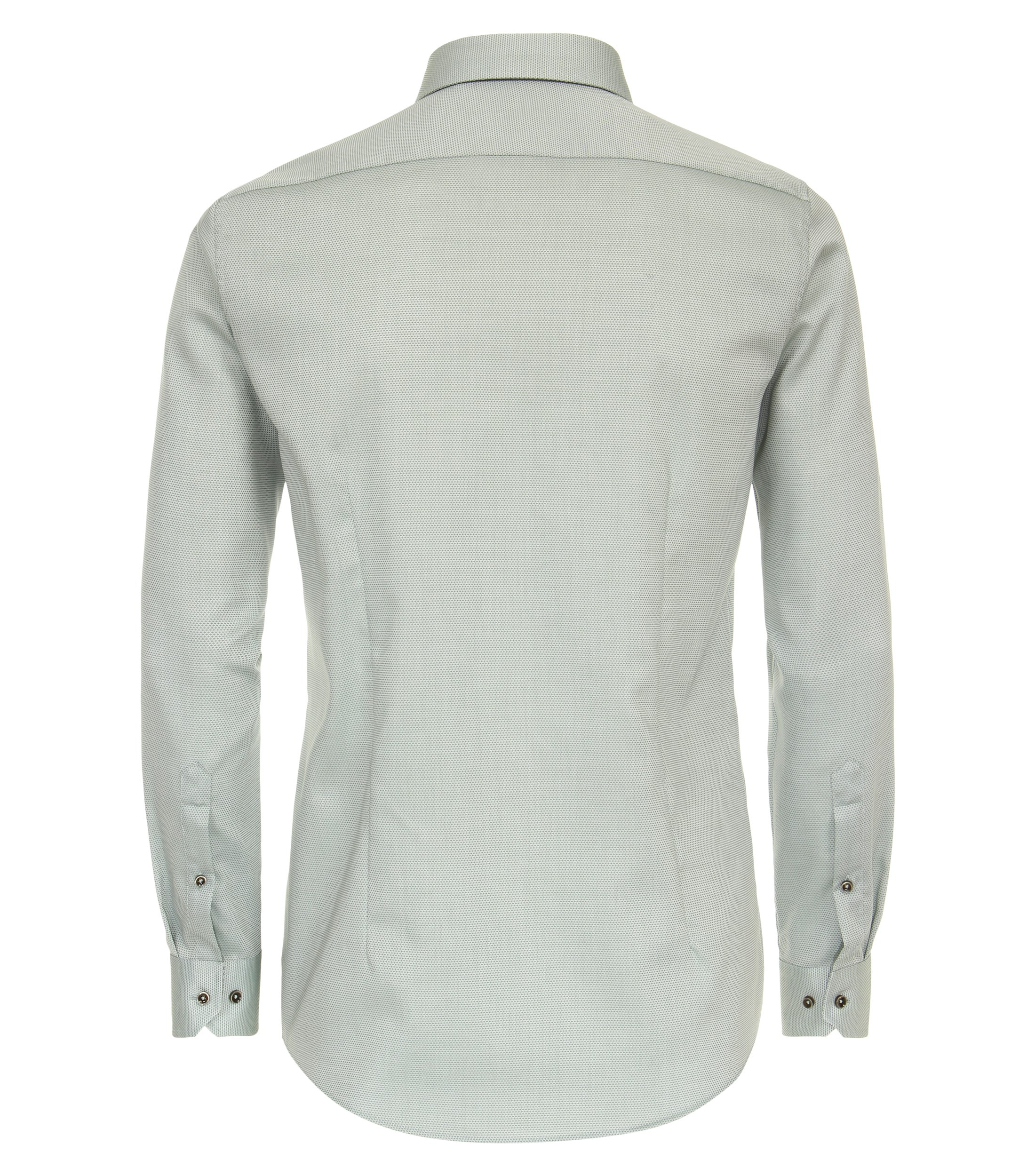 Ein Businesshemd im uni Muster in der Farbe Olive