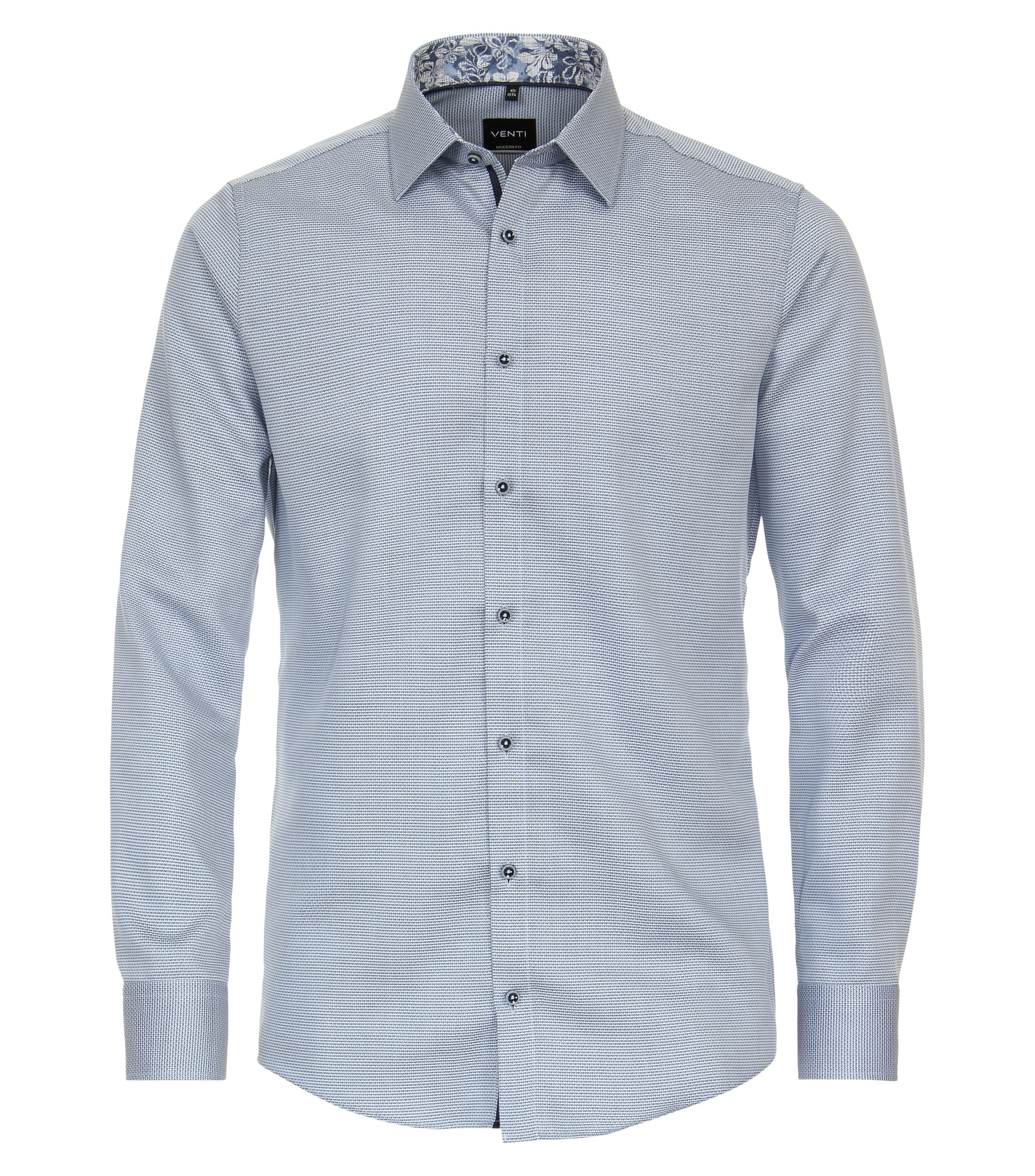 Ein Businesshemd im uni Muster in der Farbe Hellblau