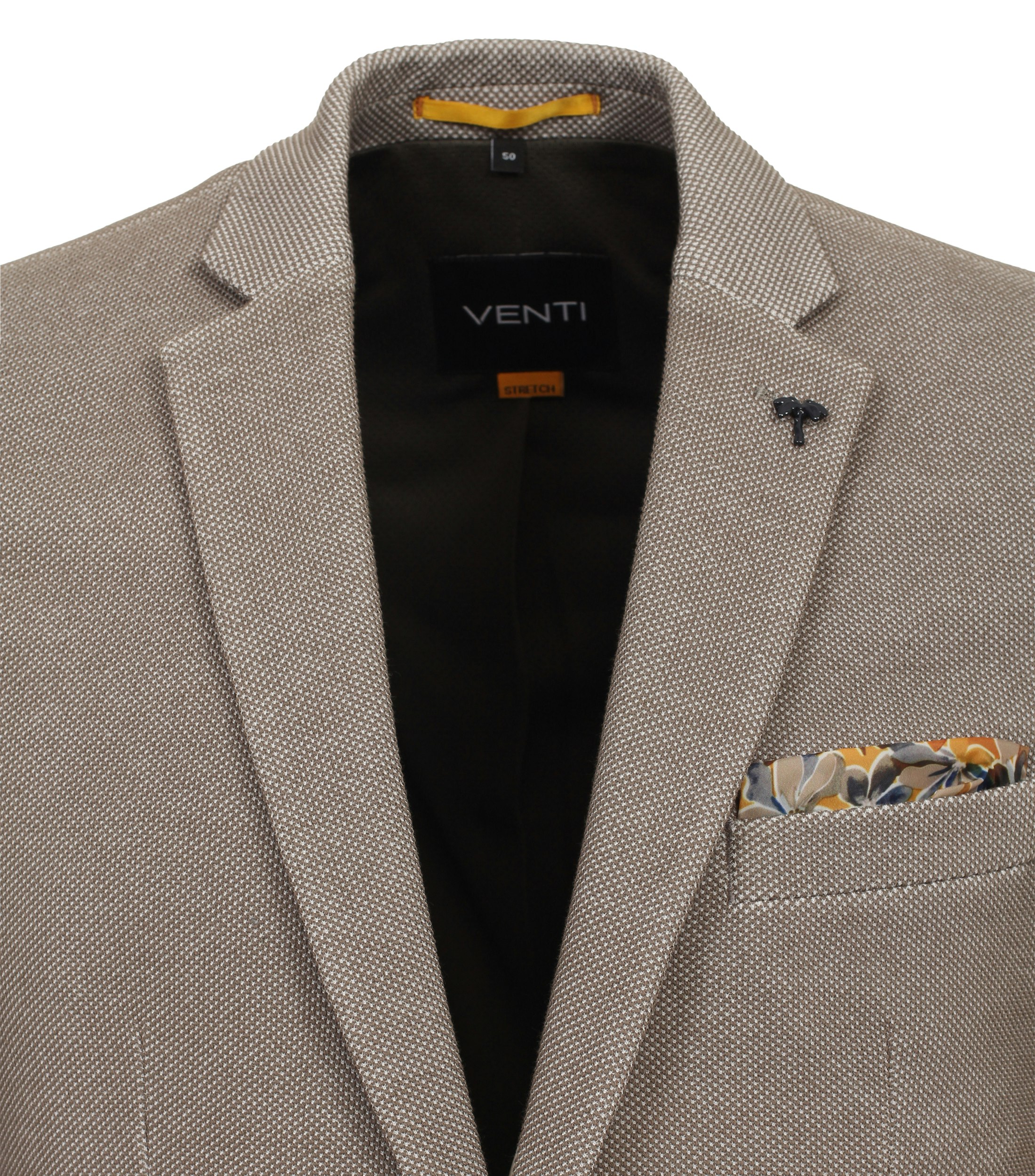 Ein Sakko im uni Muster in der Farbe Hellbraun