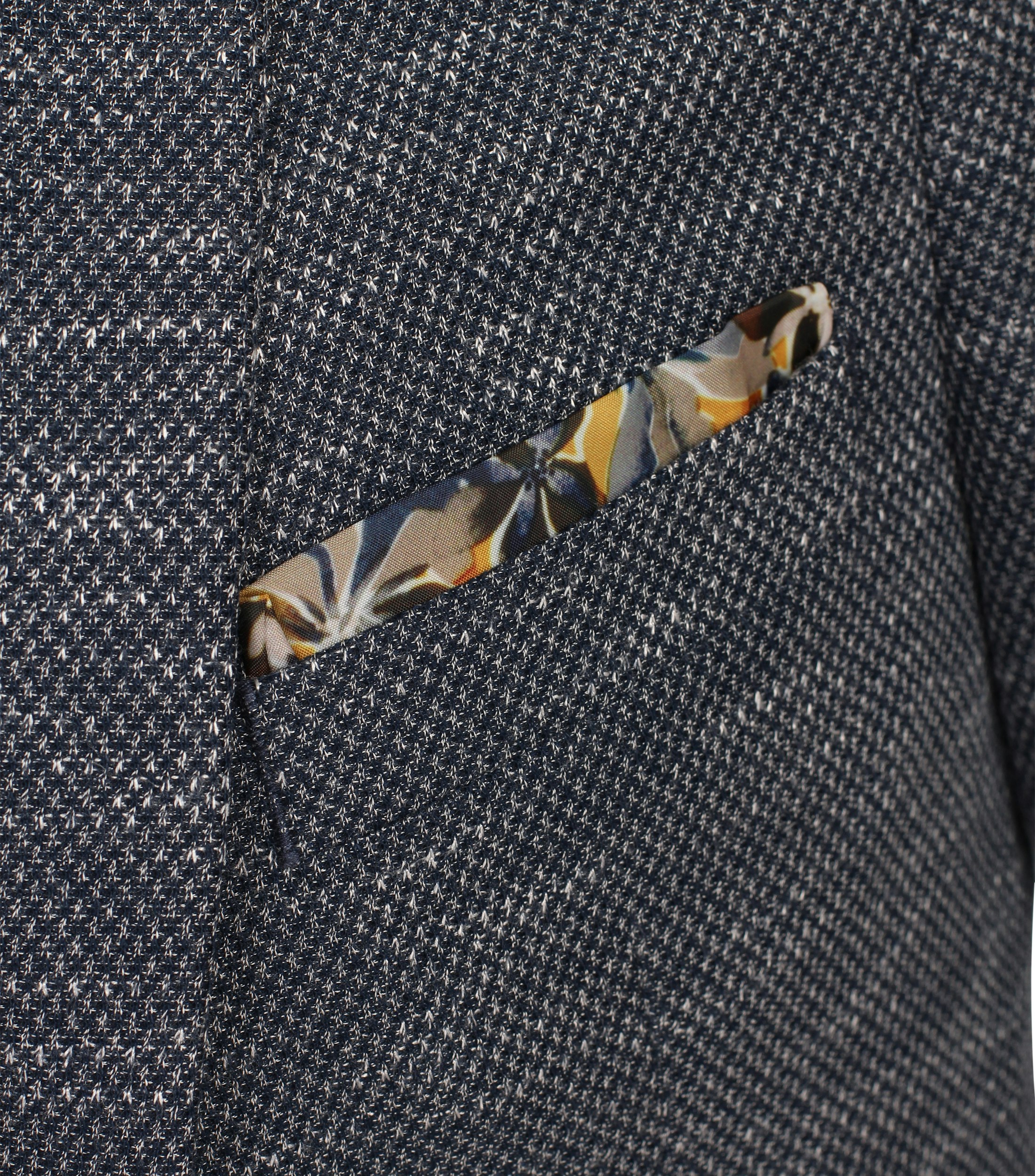 Ein Sakko im uni Muster in der Farbe graues Dunkelblau