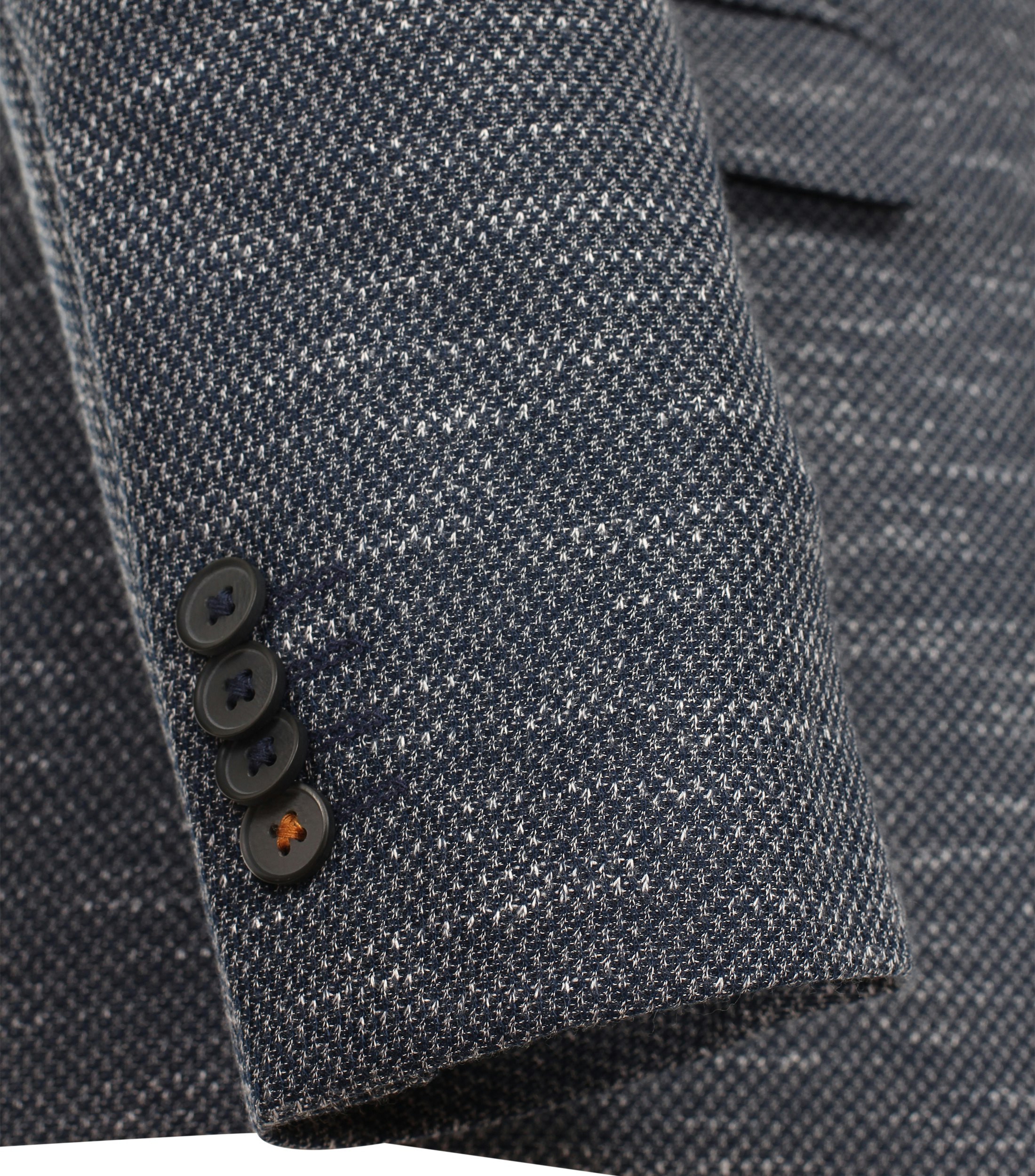 Ein Sakko im uni Muster in der Farbe graues Dunkelblau