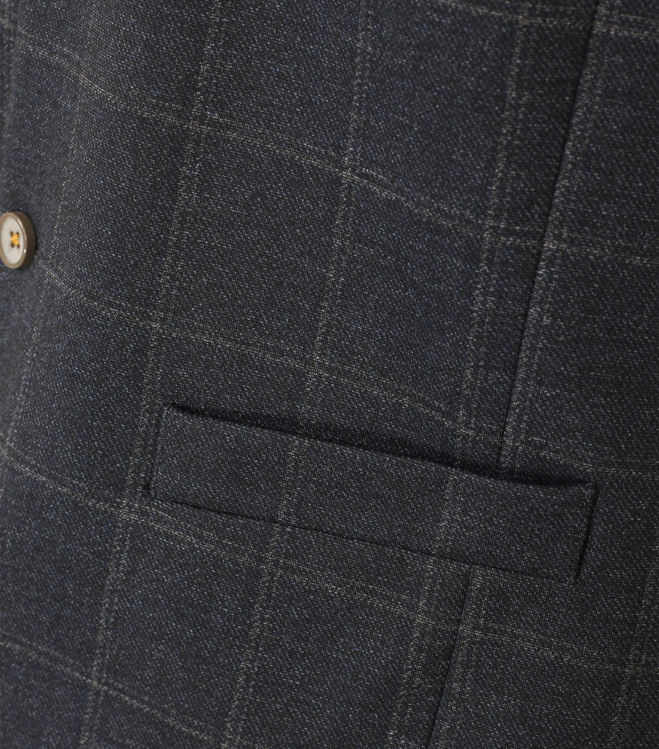 Ein Weste im uni Muster in der Farbe graues Dunkelblau