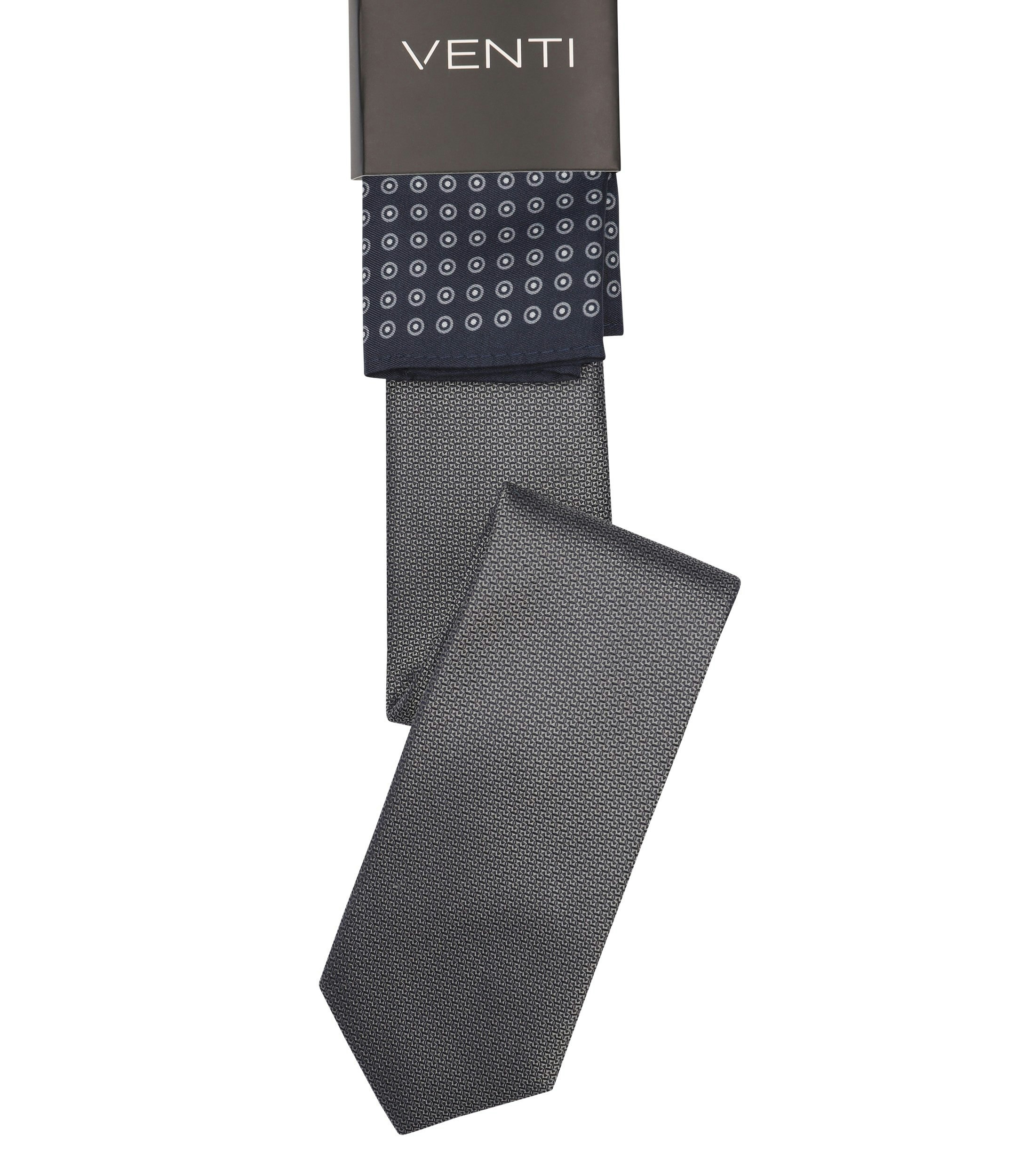 Accessoires im gemusterten Design in der Farbe Dunkelgrau