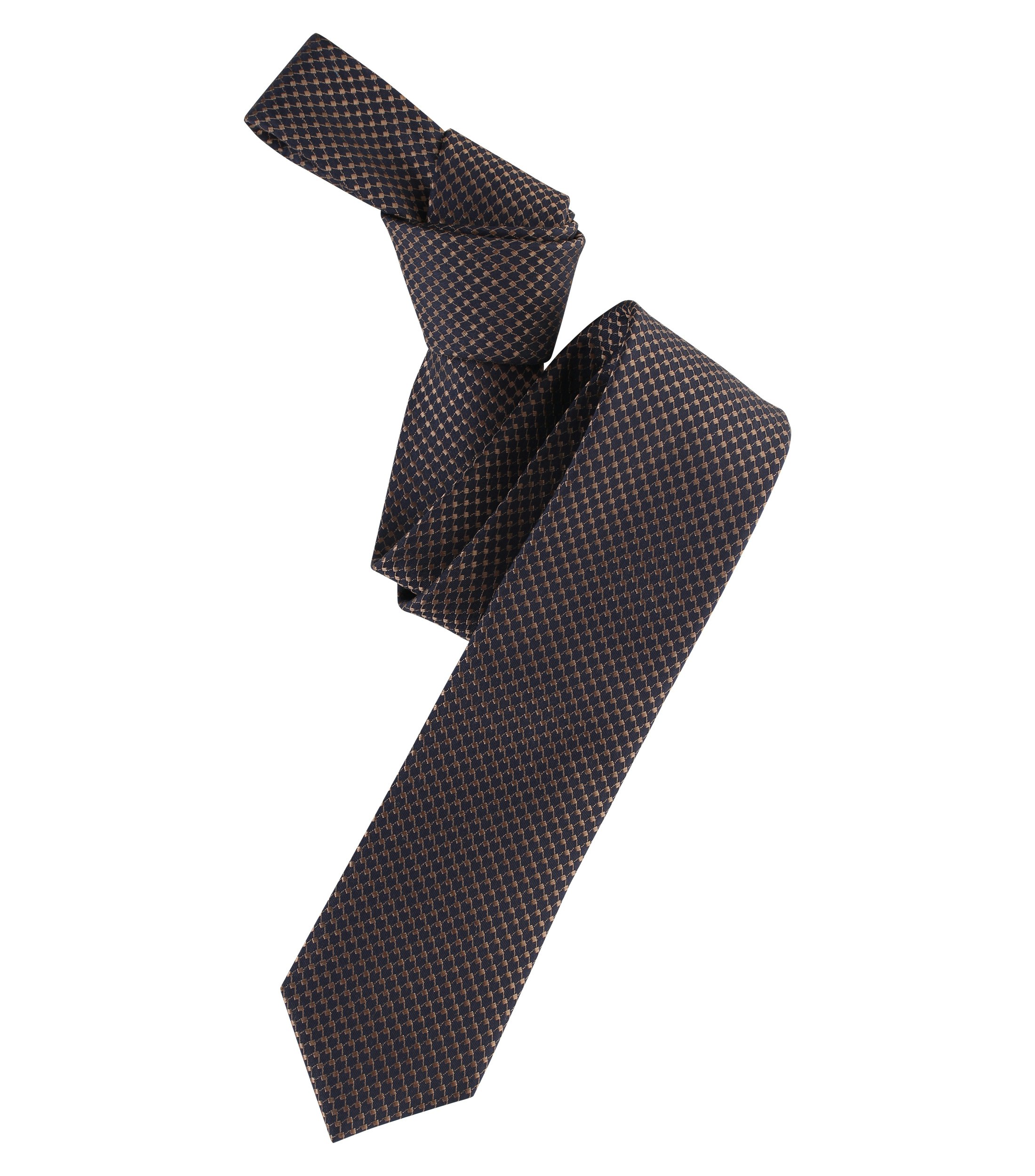 Ein Krawatte im gemustert Muster in der Farbe Hellbraun