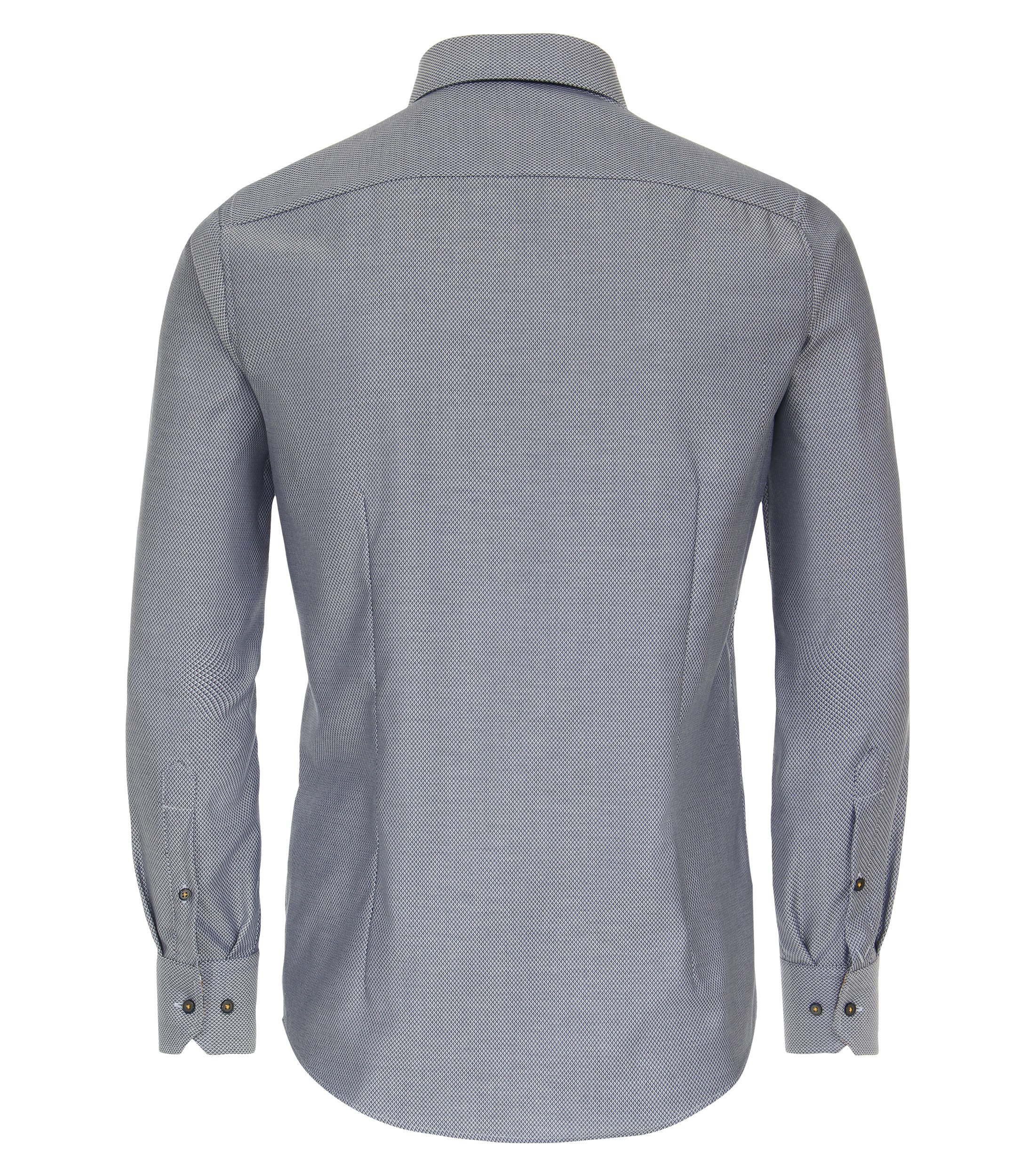 Ein Businesshemd im uni Muster in der Farbe graues Mittelblau