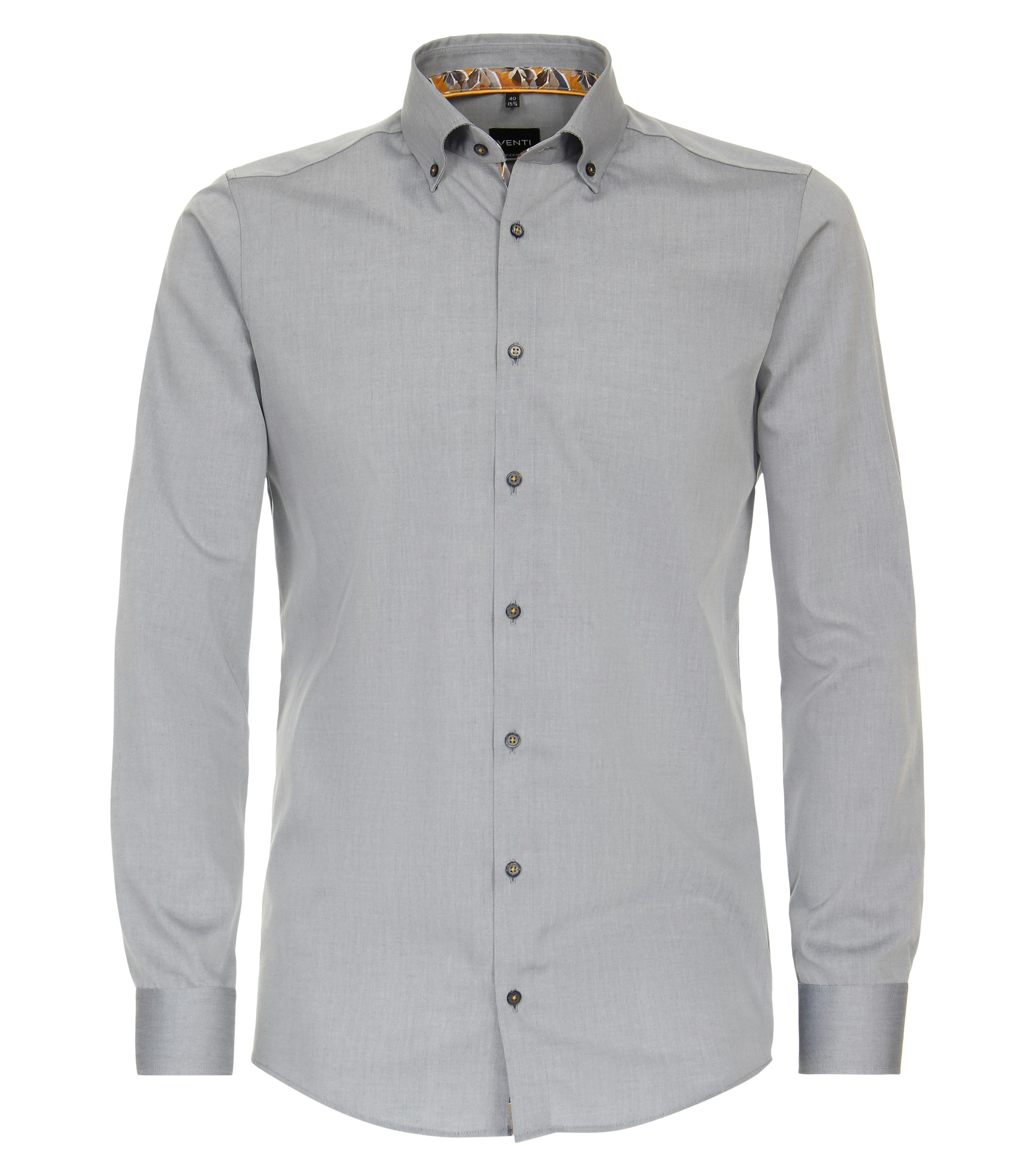 Ein Businesshemd im uni Muster in der Farbe Weißgrau