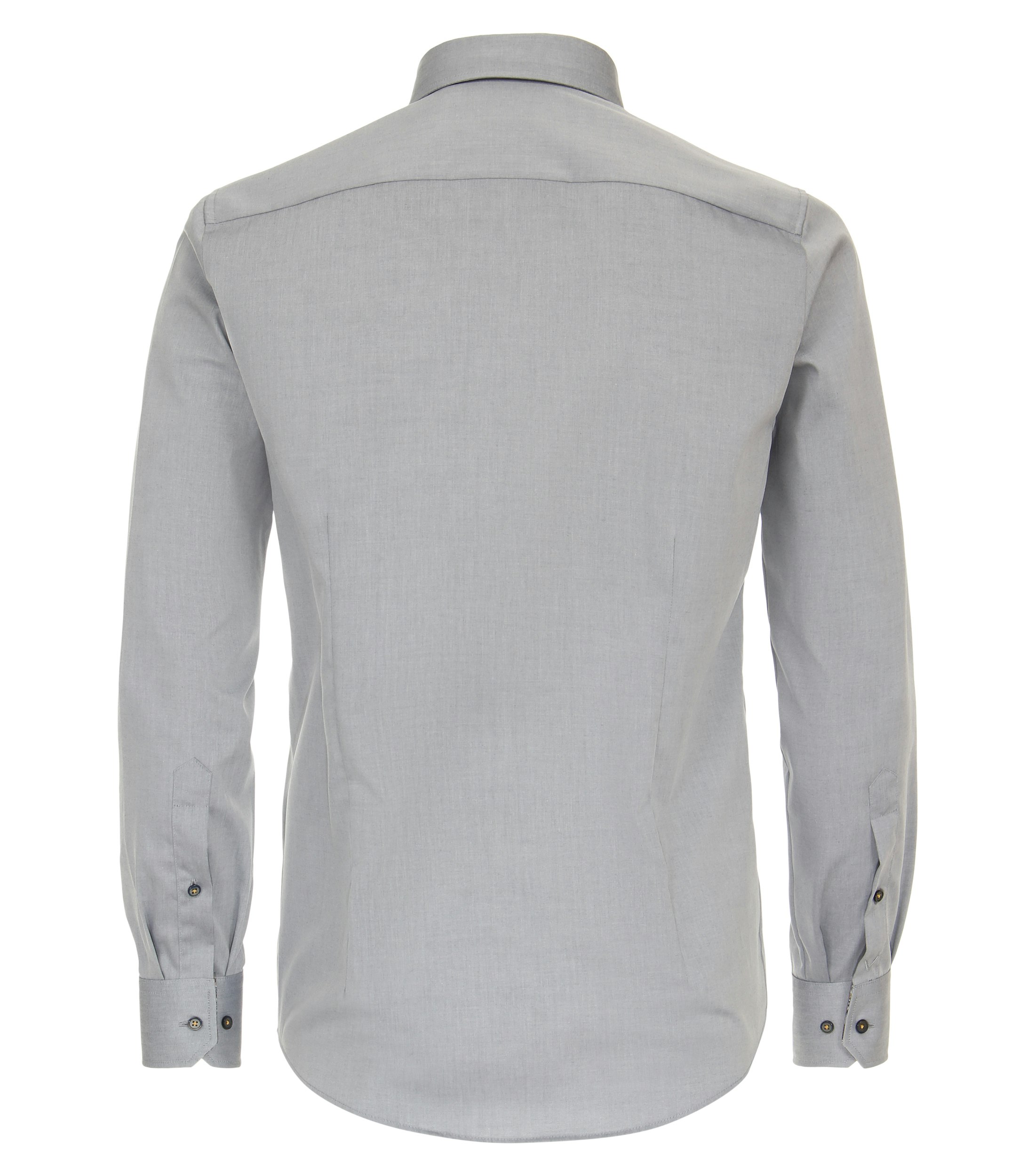 Ein Businesshemd im uni Muster in der Farbe Weißgrau