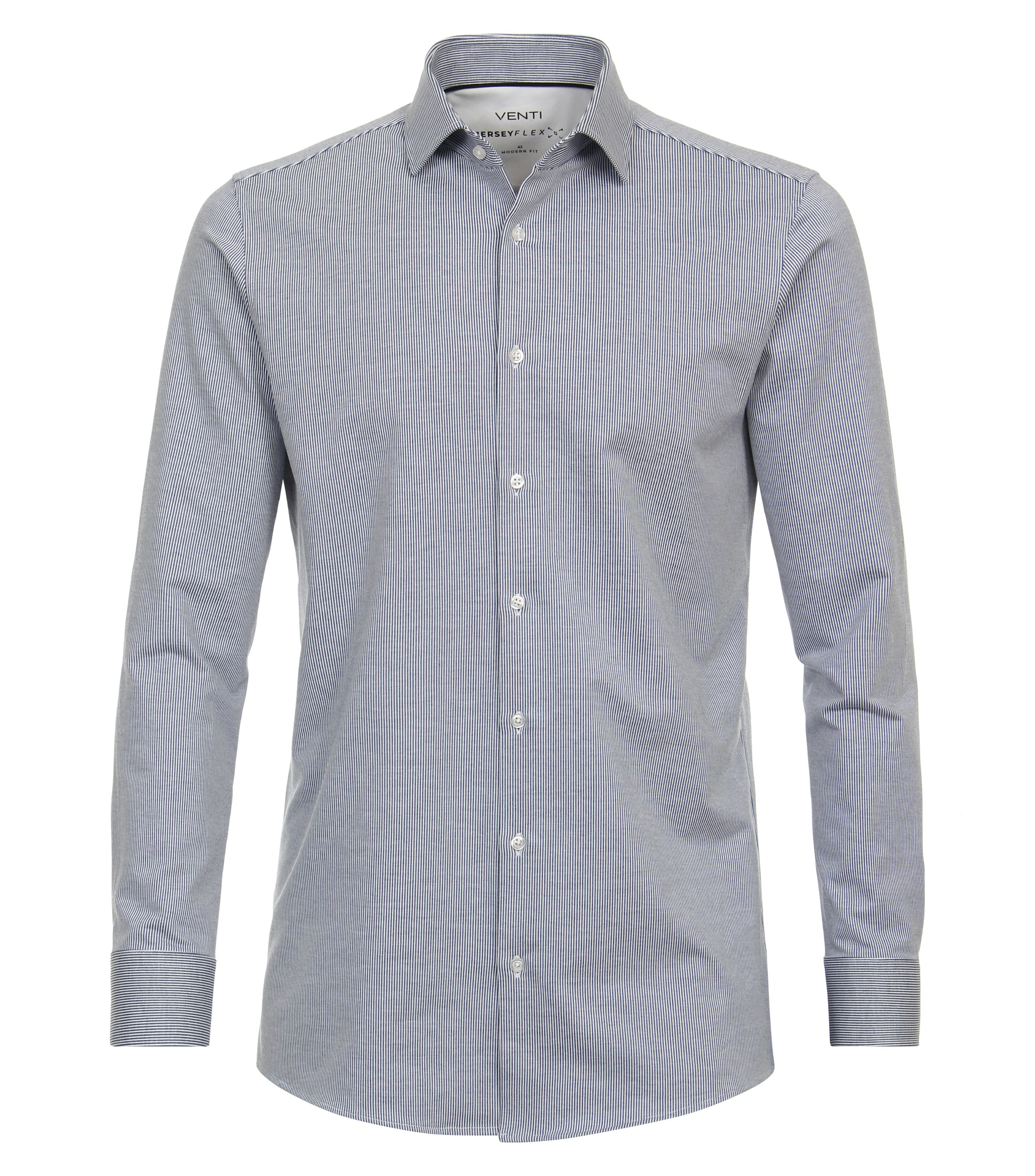 Ein Businesshemd im gestreift Muster in der Farbe helles Himmelblau