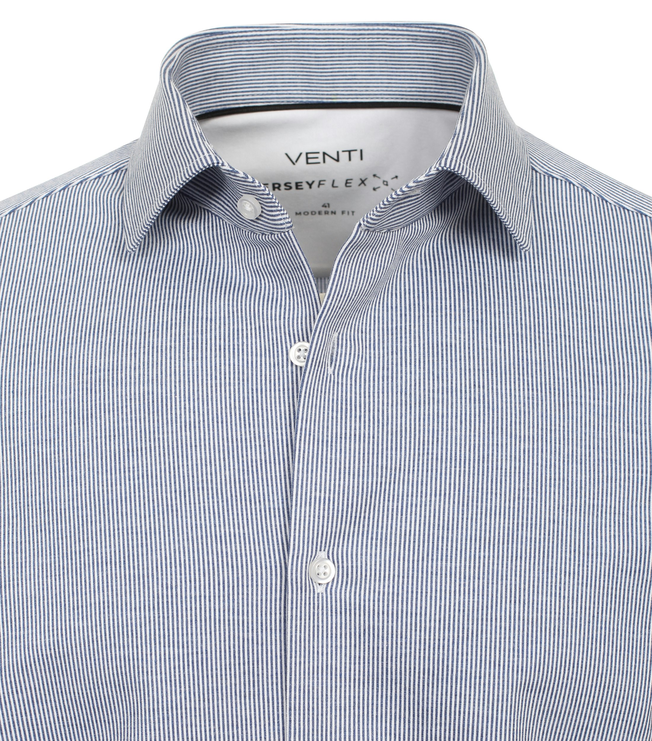 Ein Businesshemd im gestreift Muster in der Farbe helles Himmelblau