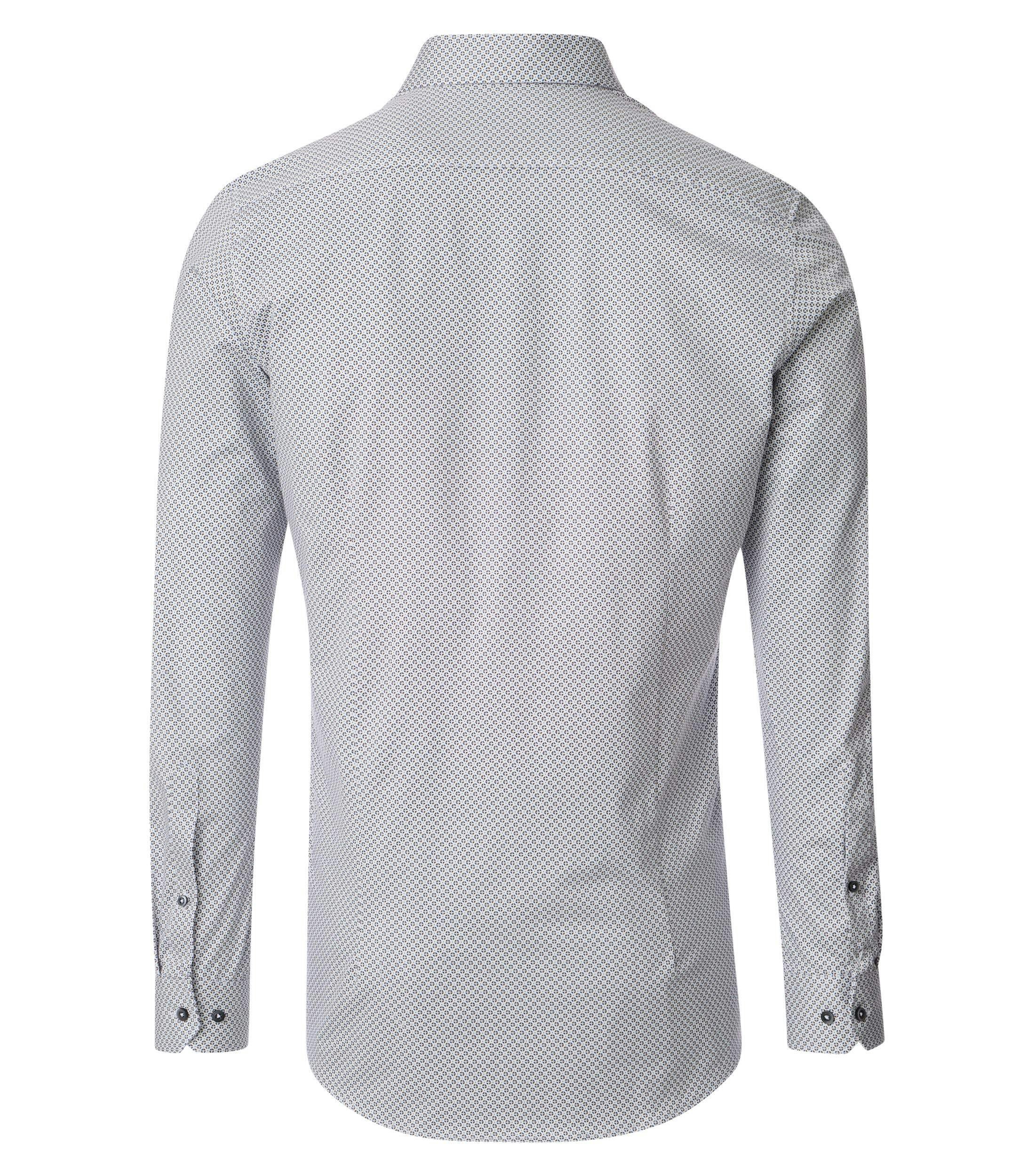 Ein Businesshemd im Print Muster in der Farbe Hellblau