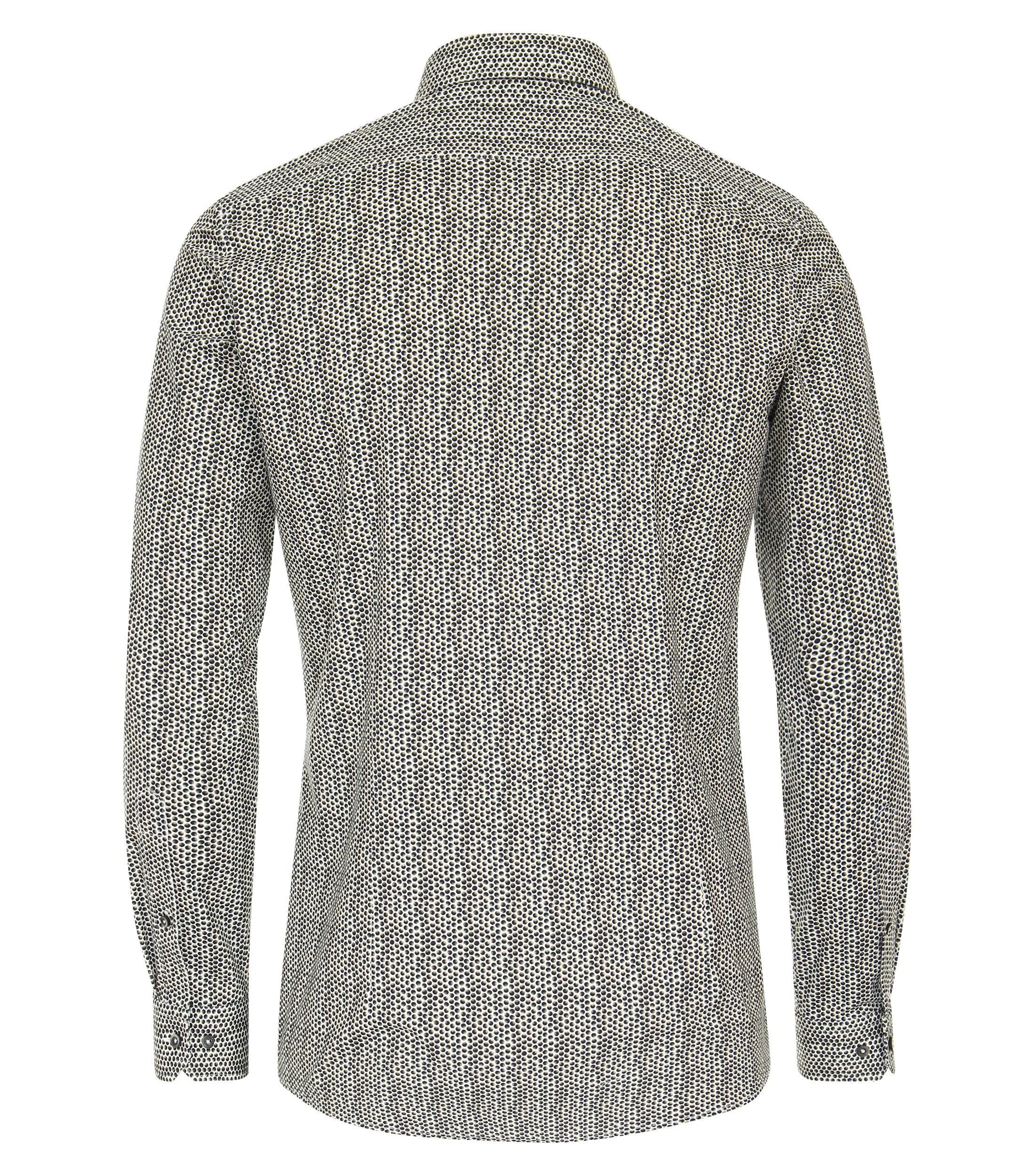 Ein Businesshemd im Print Muster in der Farbe Grün