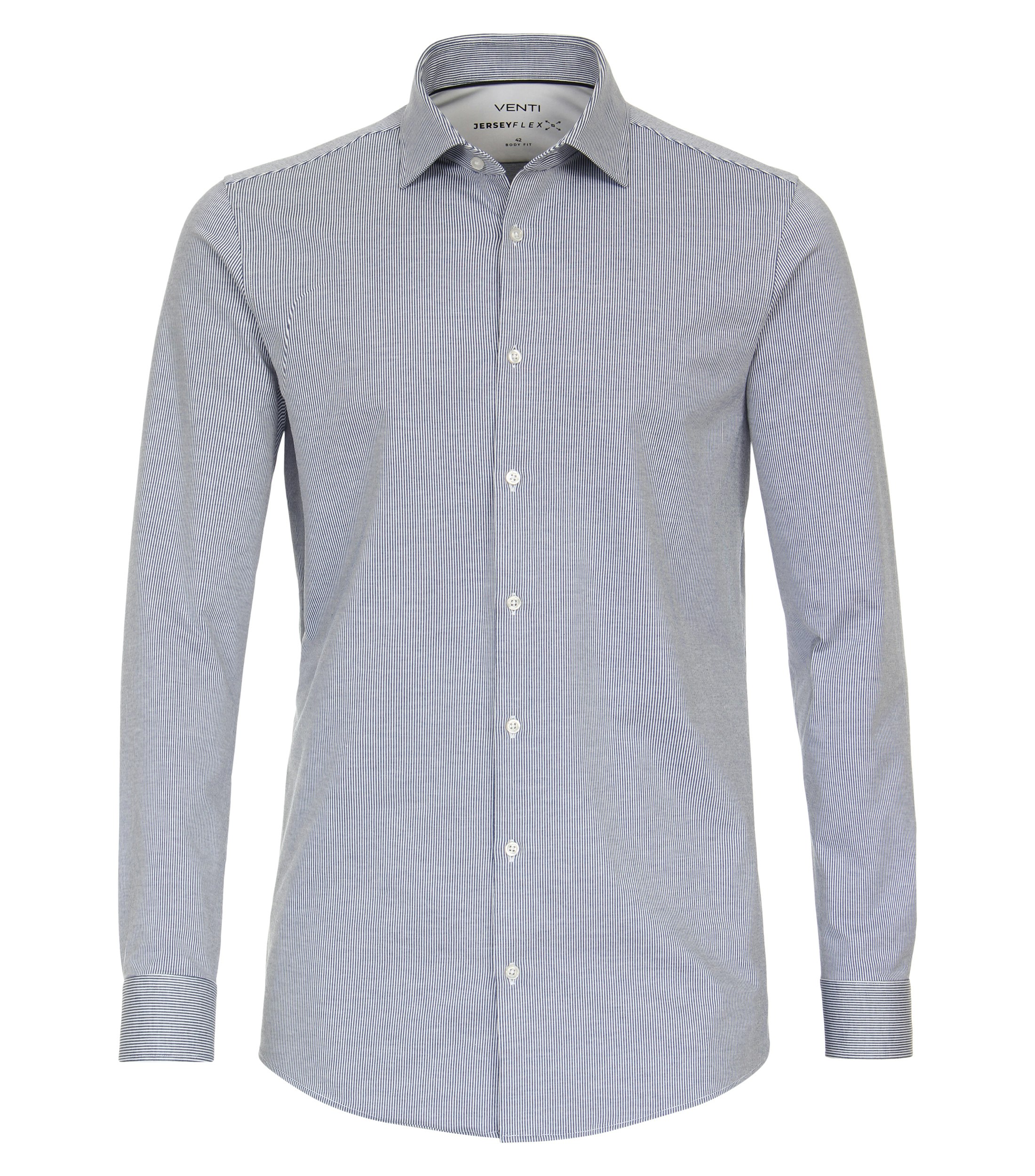 Ein Businesshemd im gestreift Muster in der Farbe Hellblau