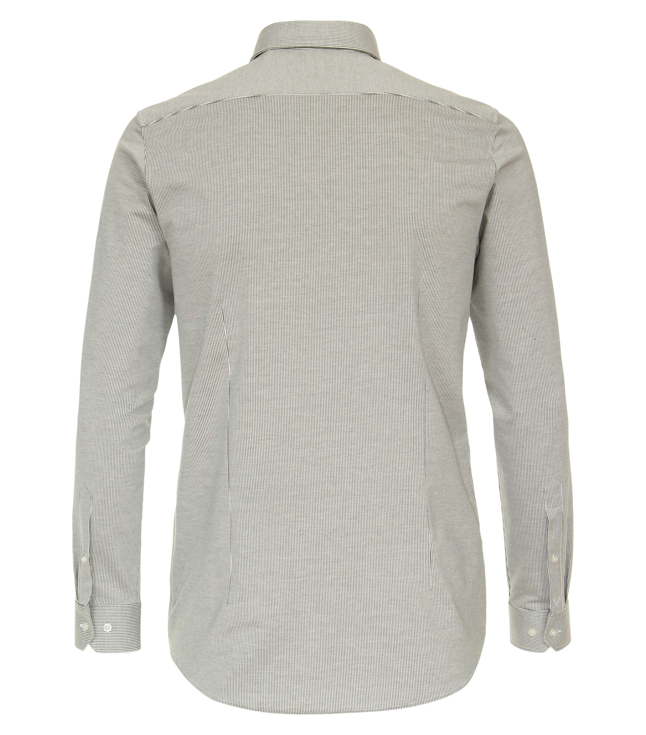 Ein Businesshemd im gestreift Muster in der Farbe Beige