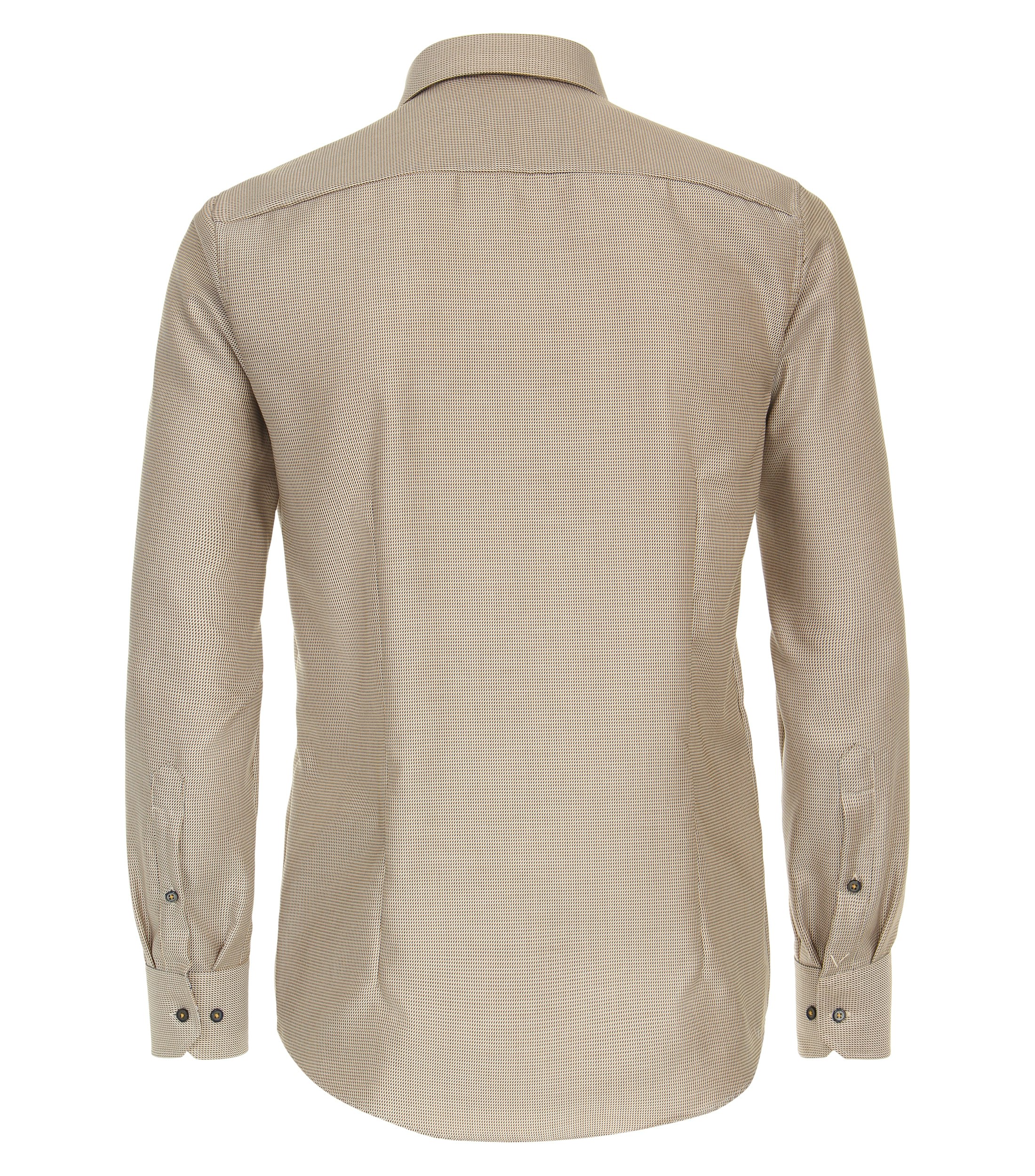 Businesshemd im unifarbenen Design in der Farbe Beige
