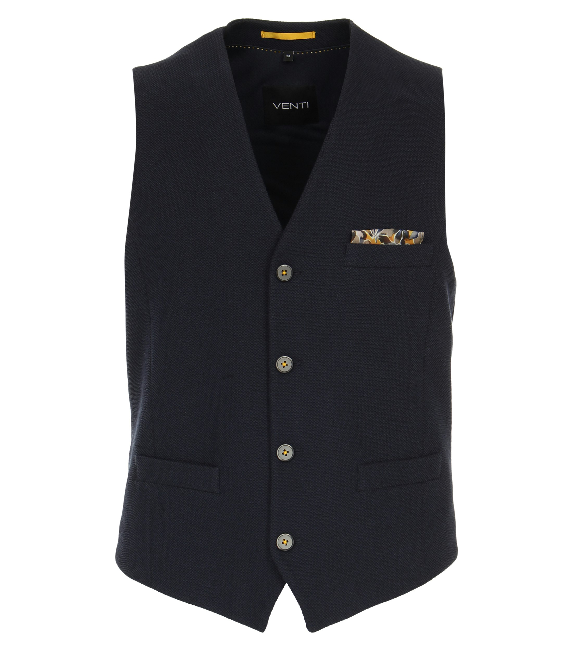 Ein Weste im uni Muster in der Farbe Dunkelblau