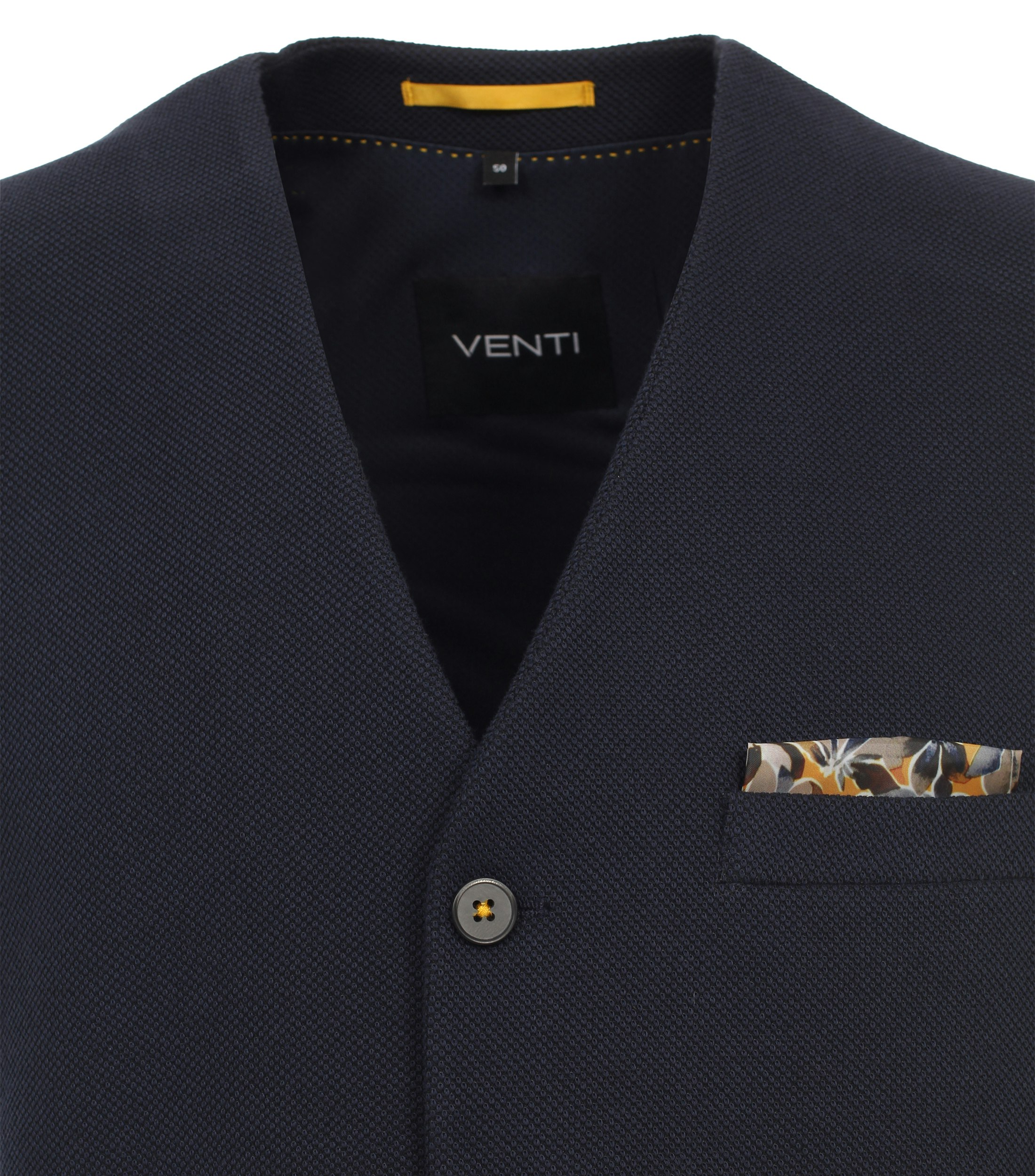 Ein Weste im uni Muster in der Farbe Dunkelblau