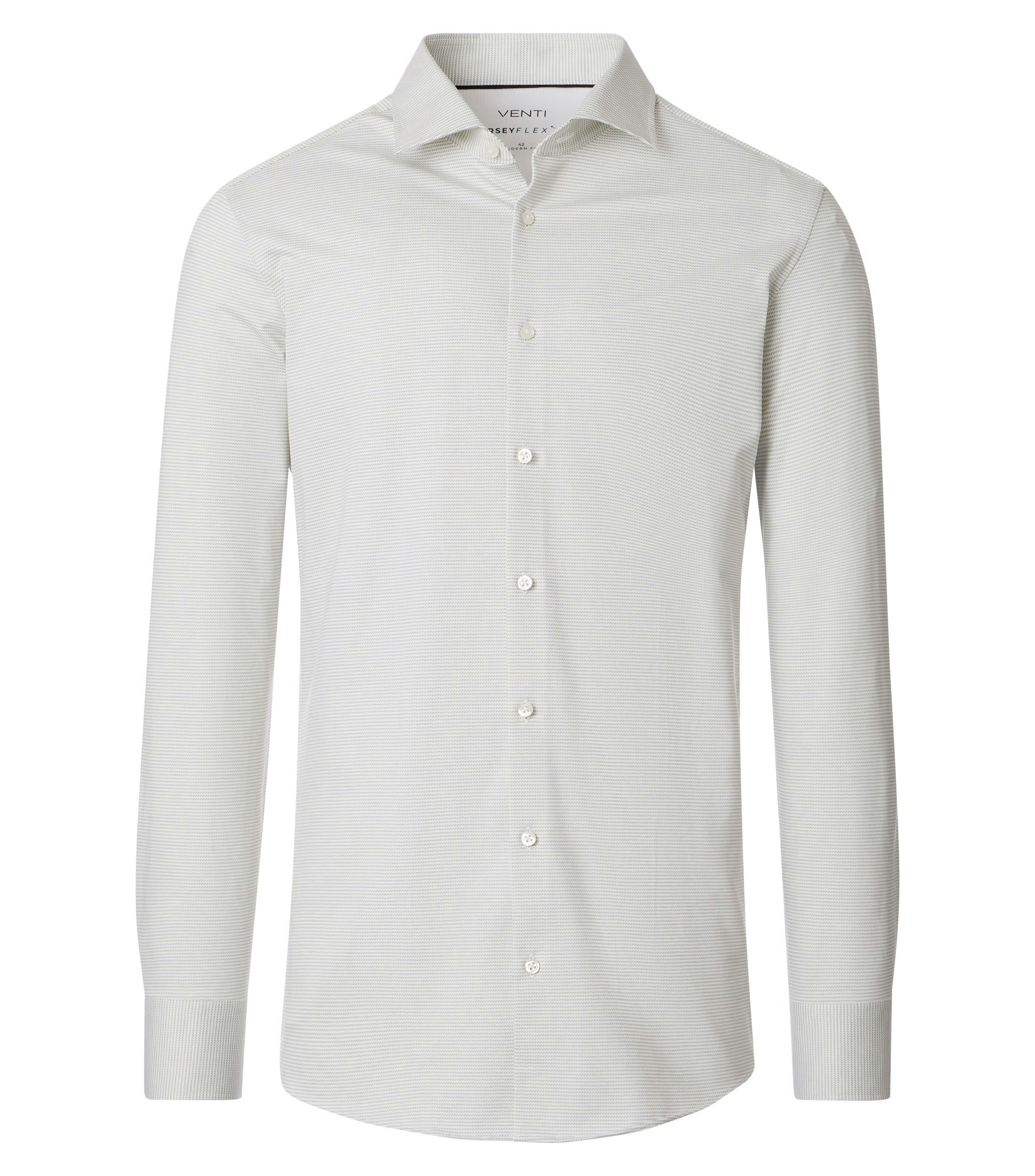 Ein Businesshemd im uni Muster in der Farbe Weißbeige