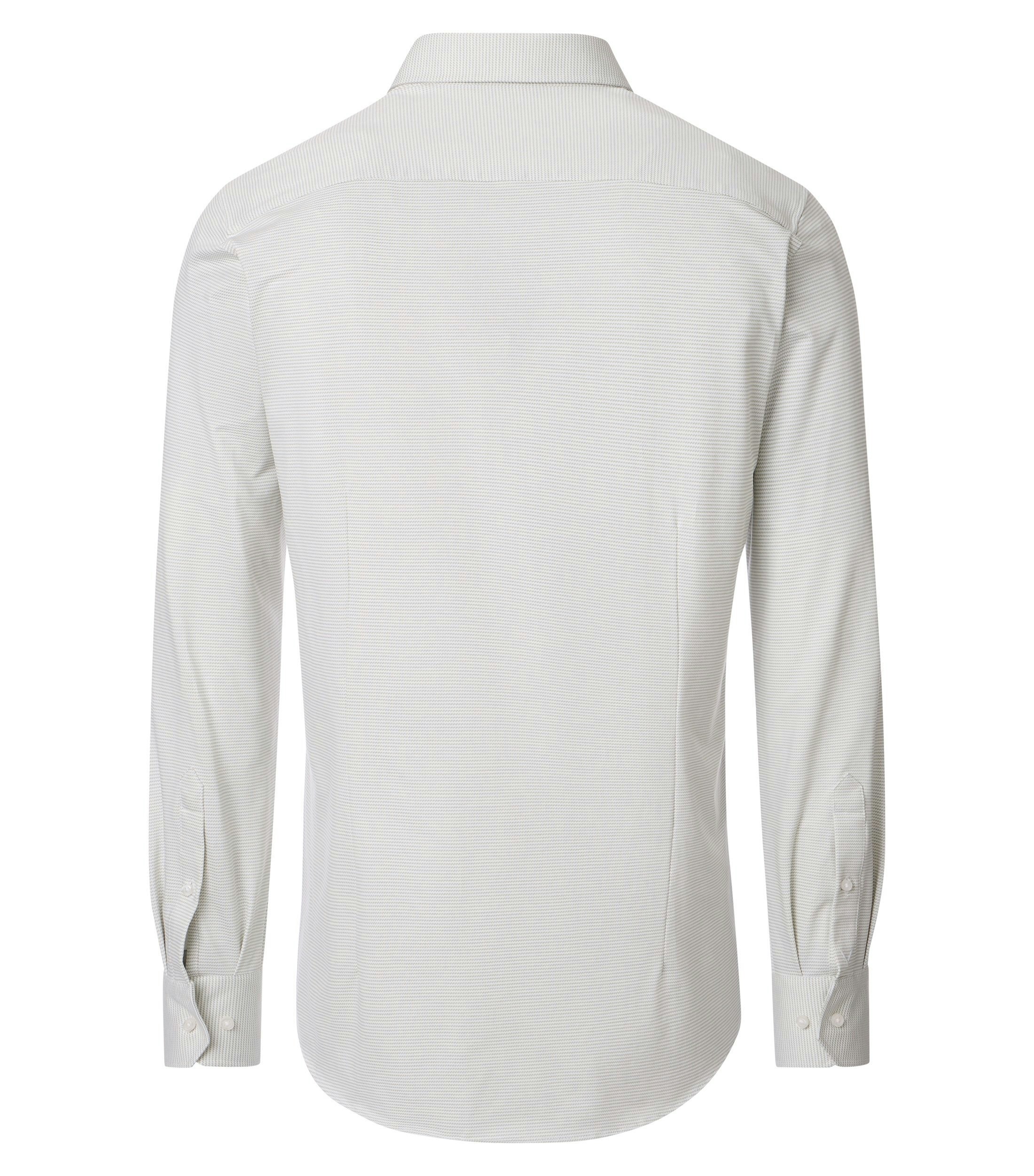 Ein Businesshemd im uni Muster in der Farbe Weißbeige