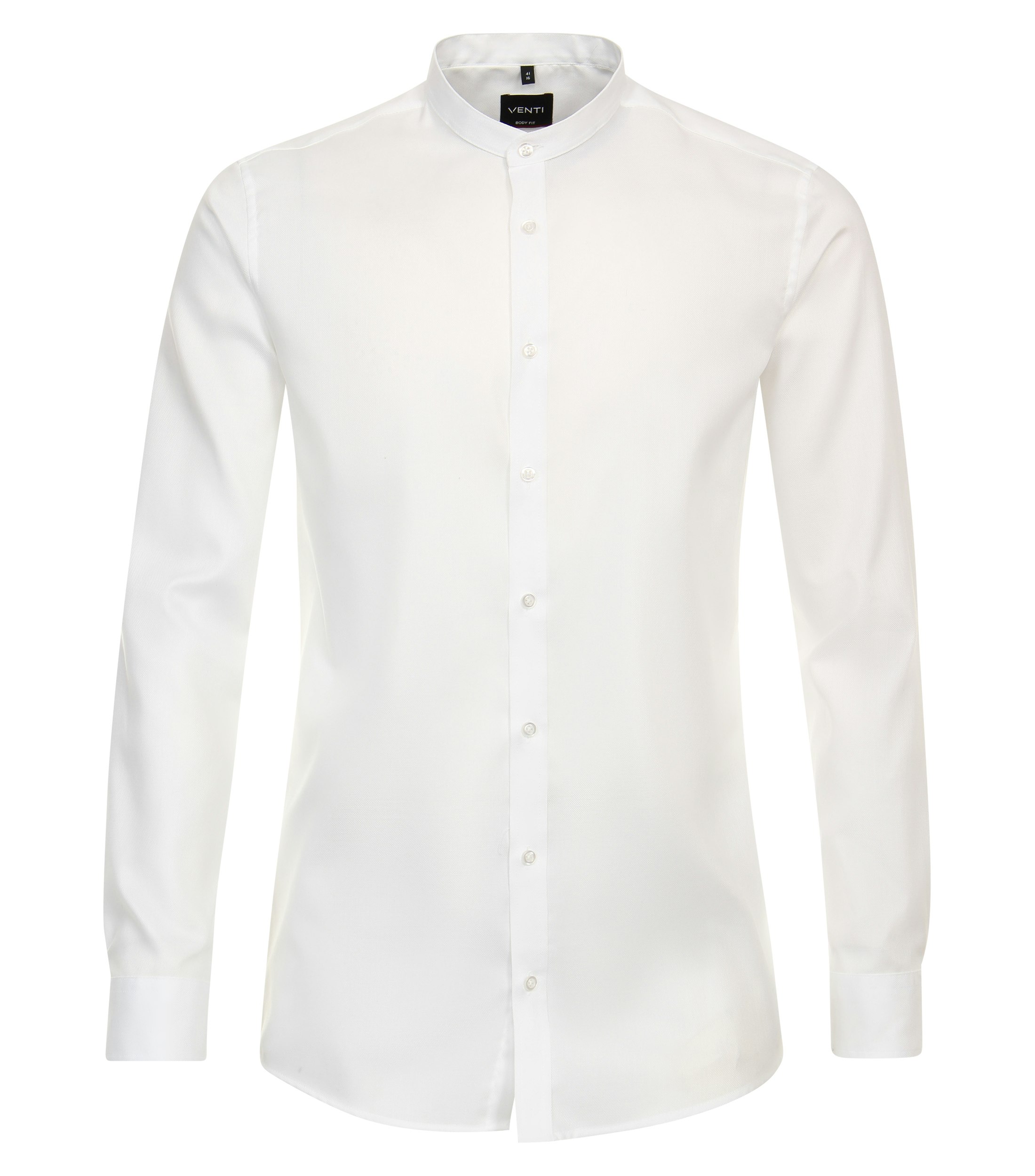 Ein Businesshemd im uni Muster in der Farbe Weiß