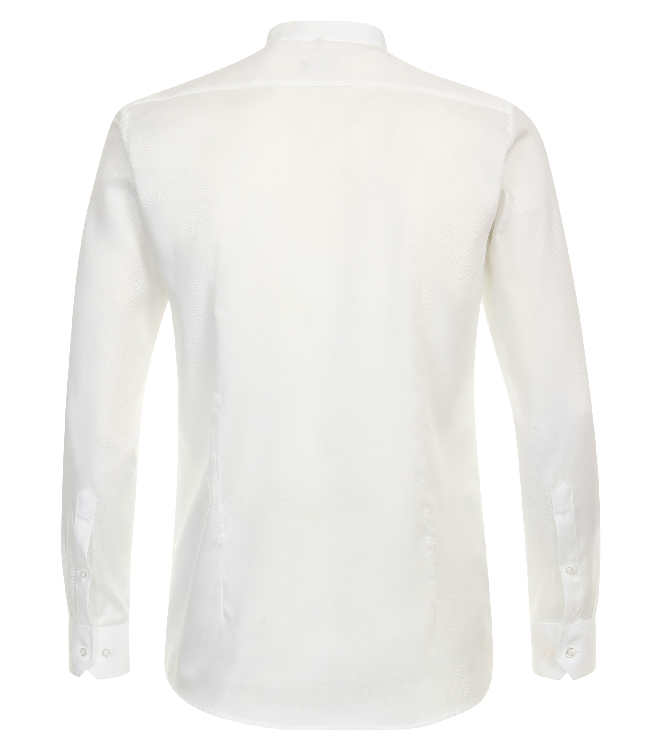 Ein Businesshemd im uni Muster in der Farbe Weiß