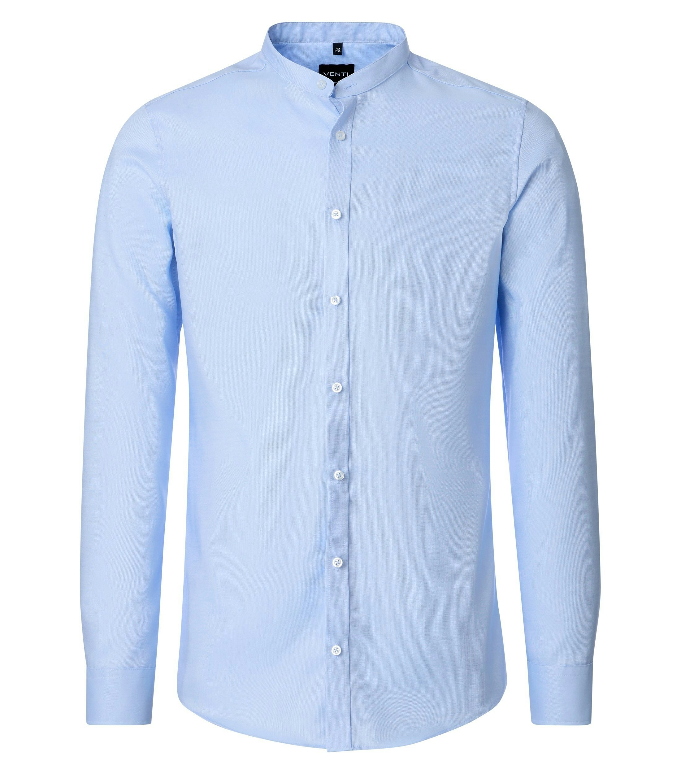 Ein Businesshemd im uni Muster in der Farbe Blau