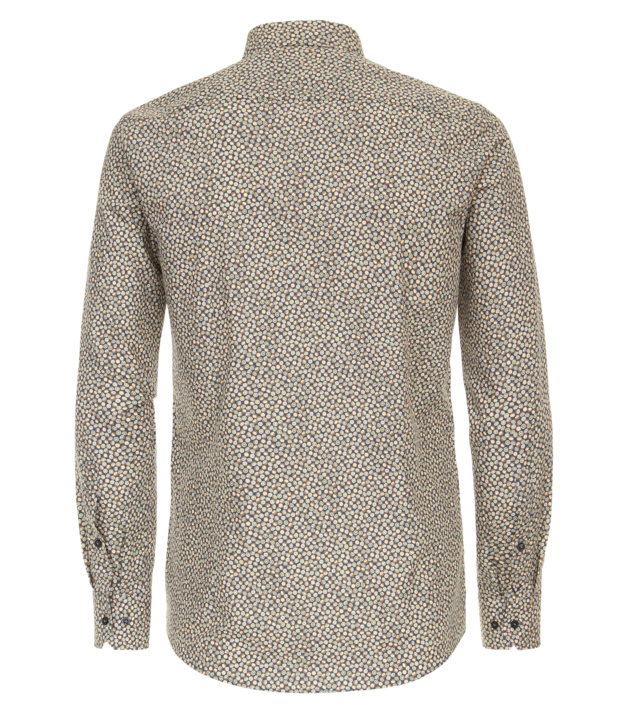 Ein Businesshemd im Print Muster in der Farbe Gelb