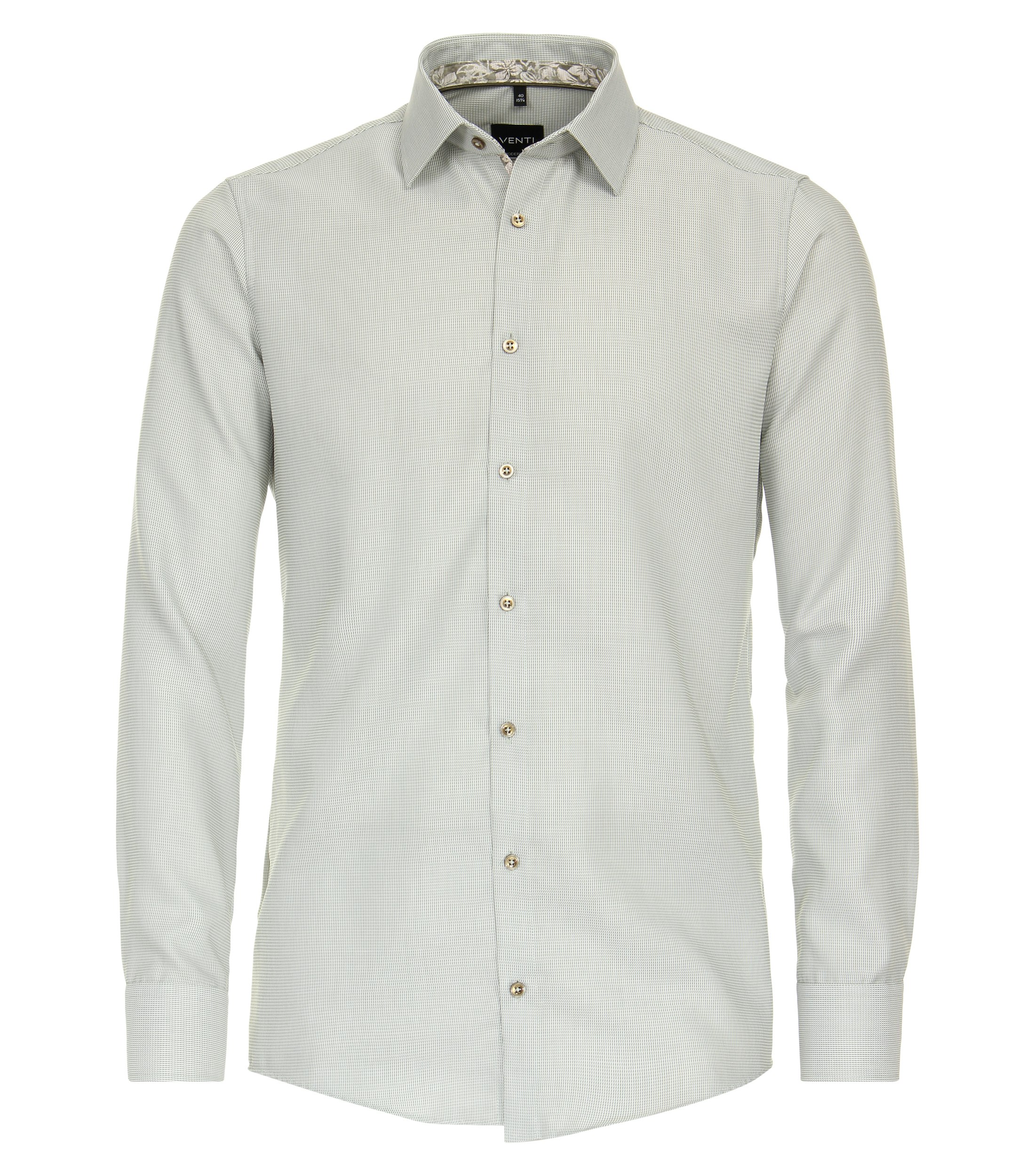 Ein Businesshemd im uni Muster in der Farbe Grün