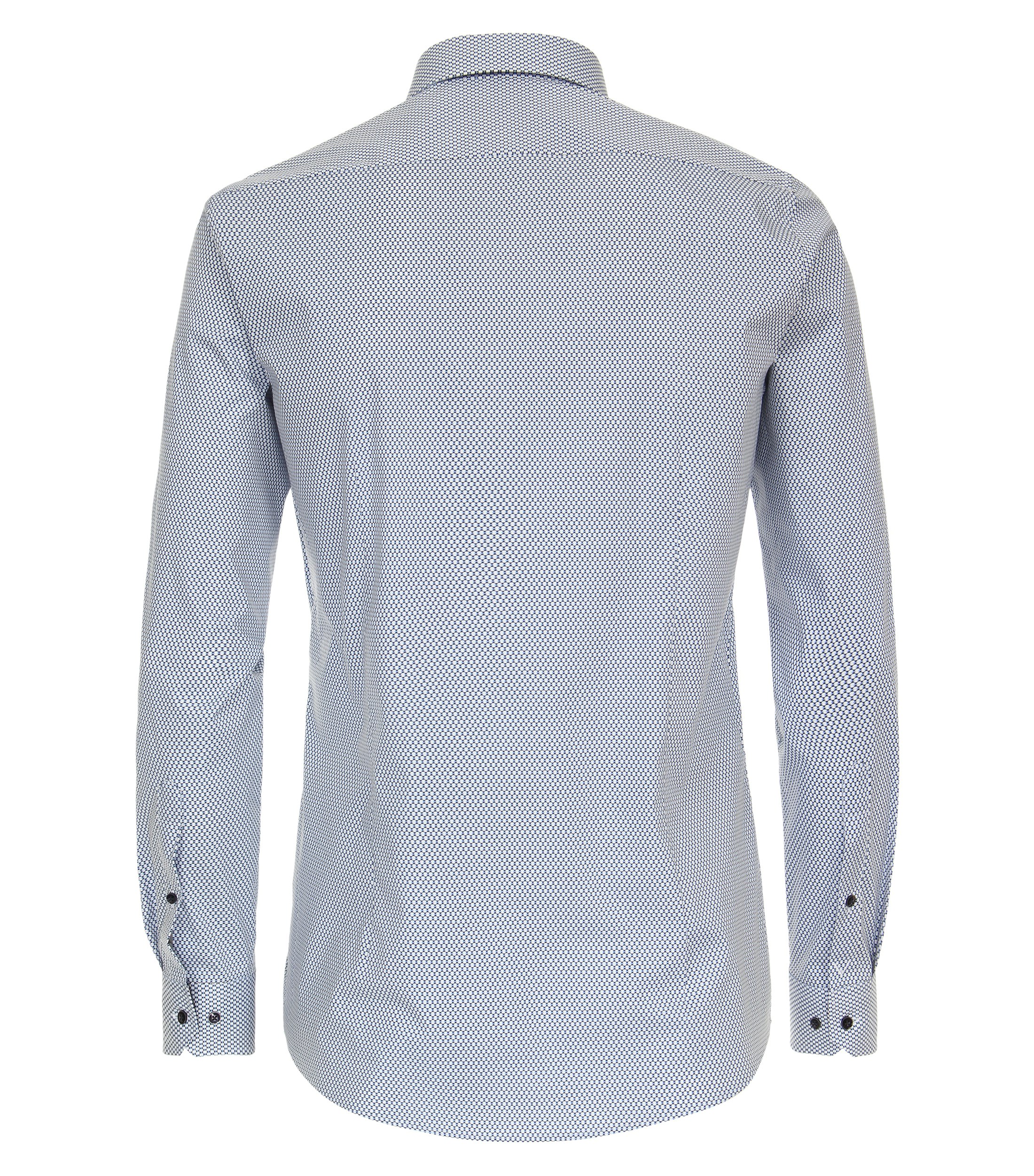 Ein Businesshemd im Print Muster in der Farbe Mittelblau