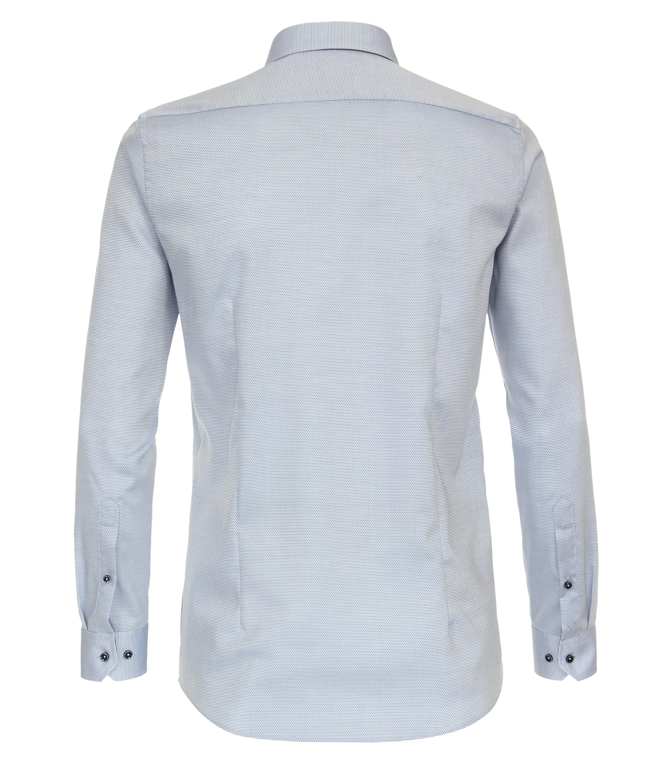 Ein Businesshemd im uni Muster in der Farbe Mittelblau