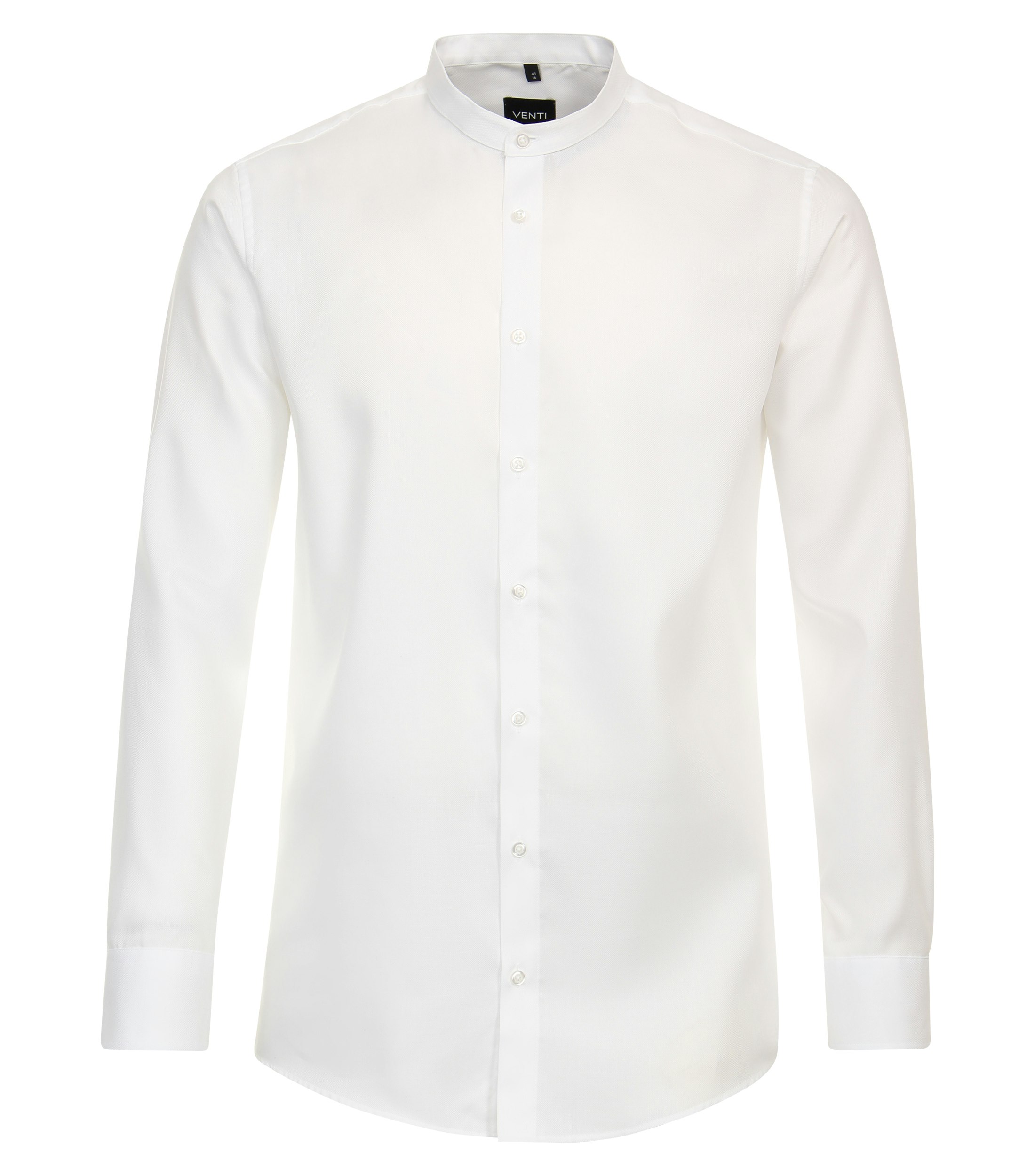 Ein Businesshemd im uni Muster in der Farbe Weiß