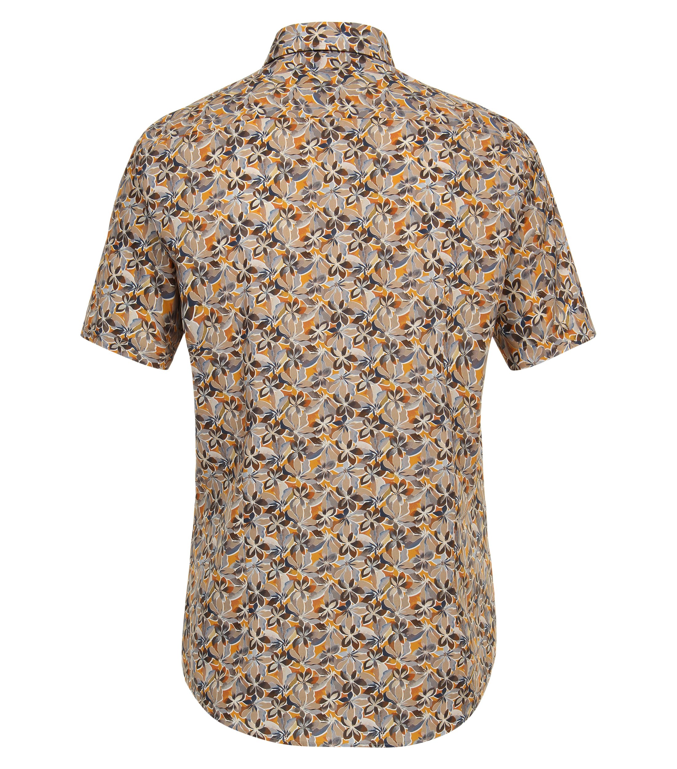 Ein Businesshemd im Print Muster in der Farbe Beige