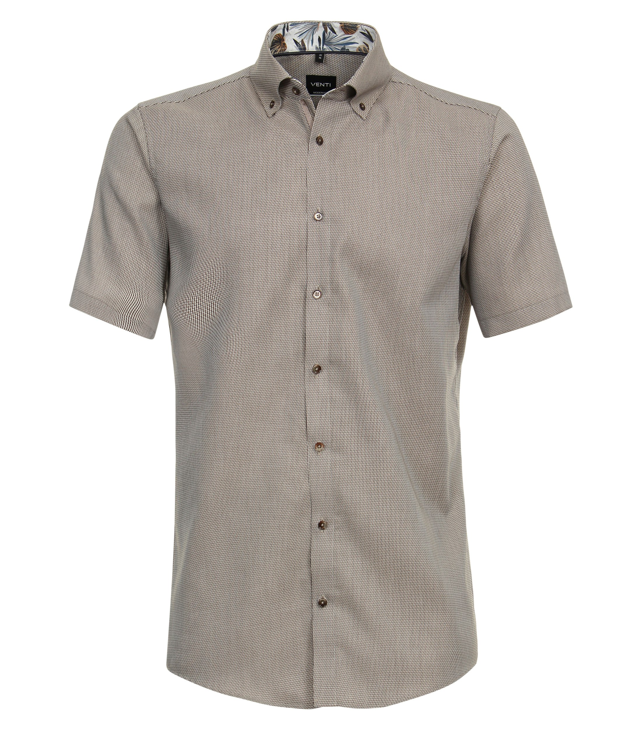 Ein Businesshemd im uni Muster in der Farbe Dunkelblau