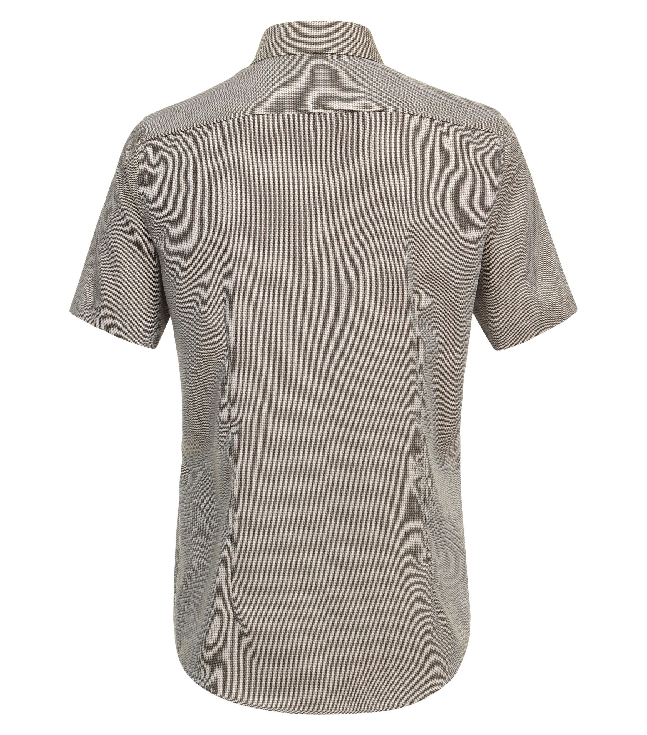 Ein Businesshemd im uni Muster in der Farbe Dunkelblau