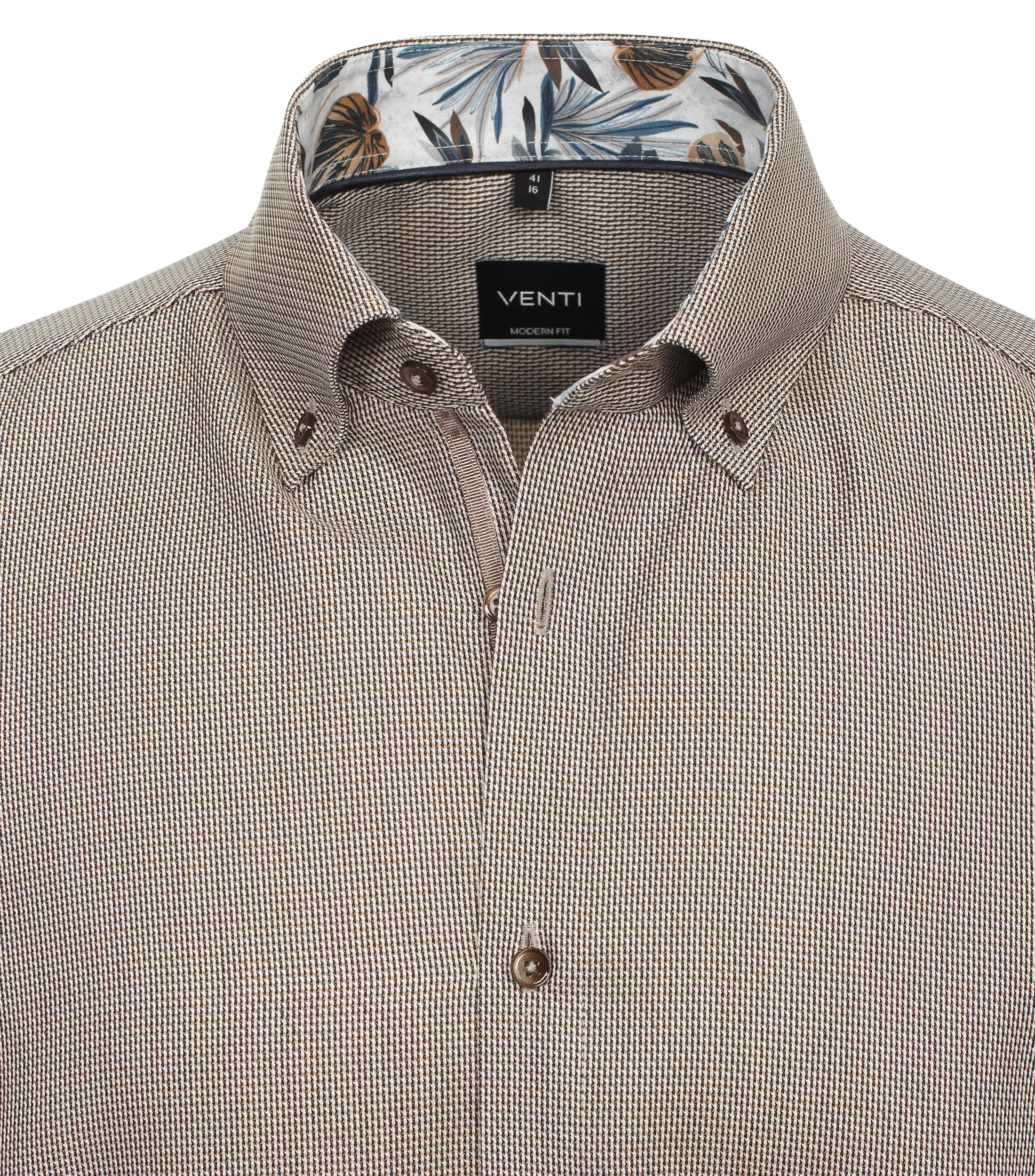 Ein Businesshemd im uni Muster in der Farbe Dunkelblau