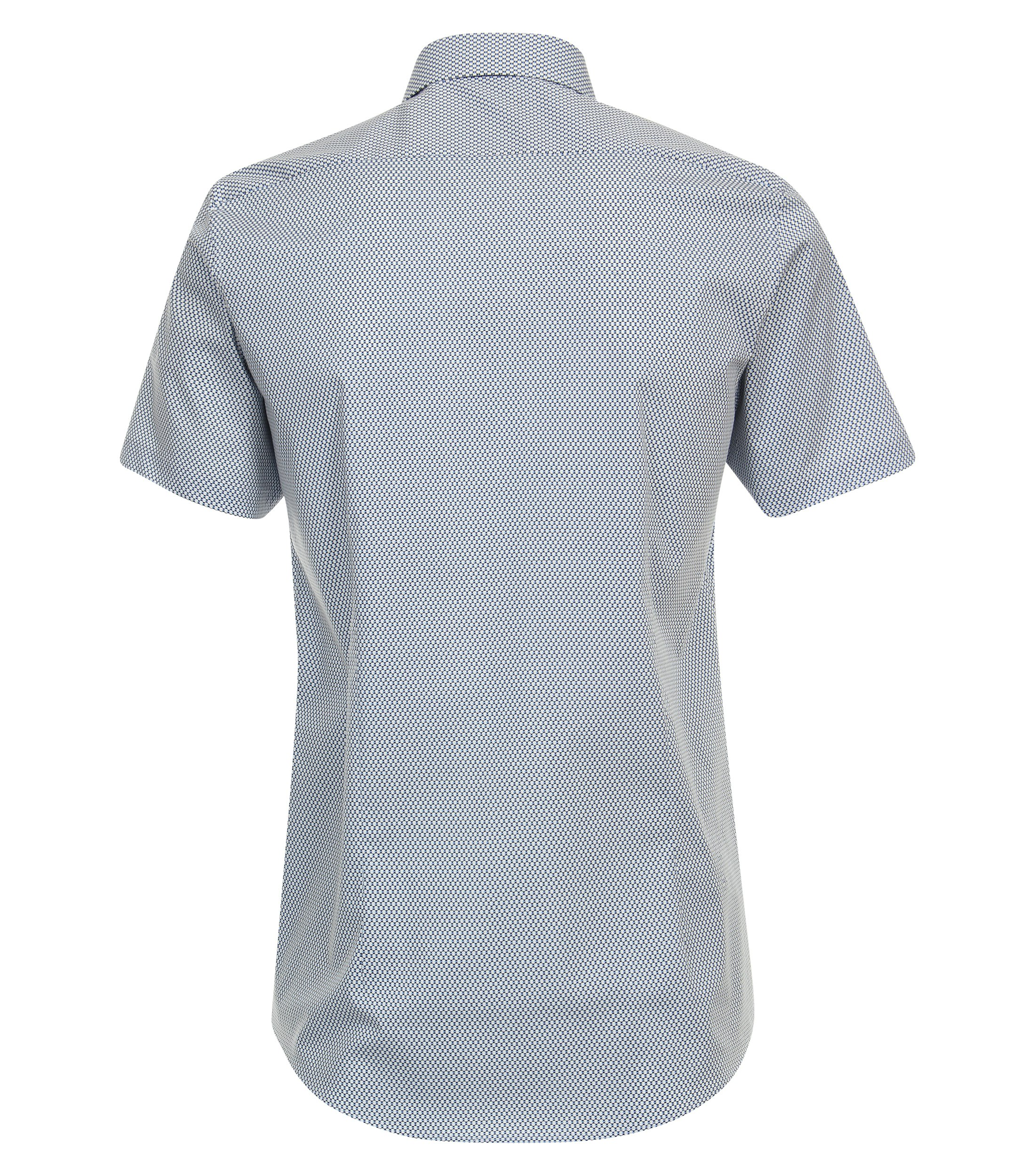 Ein Businesshemd im Print Muster in der Farbe Mittelblau