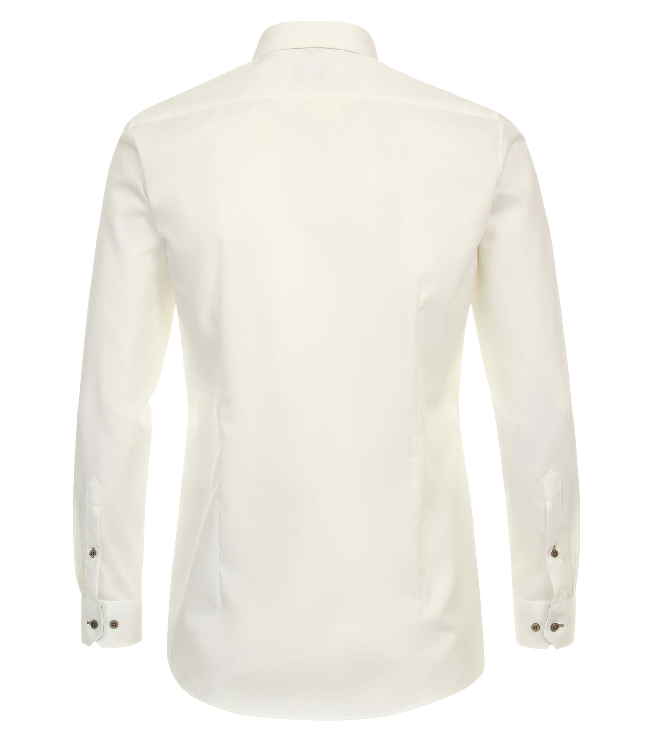 Ein Businesshemd im uni Muster in der Farbe Weiß